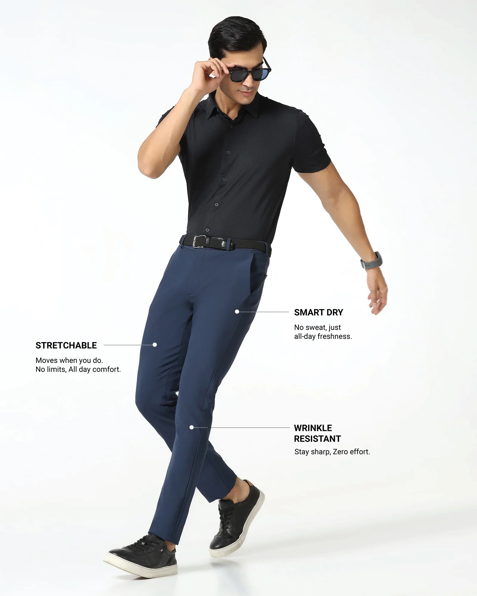 Blue TechPro Textured Khakis - Guss