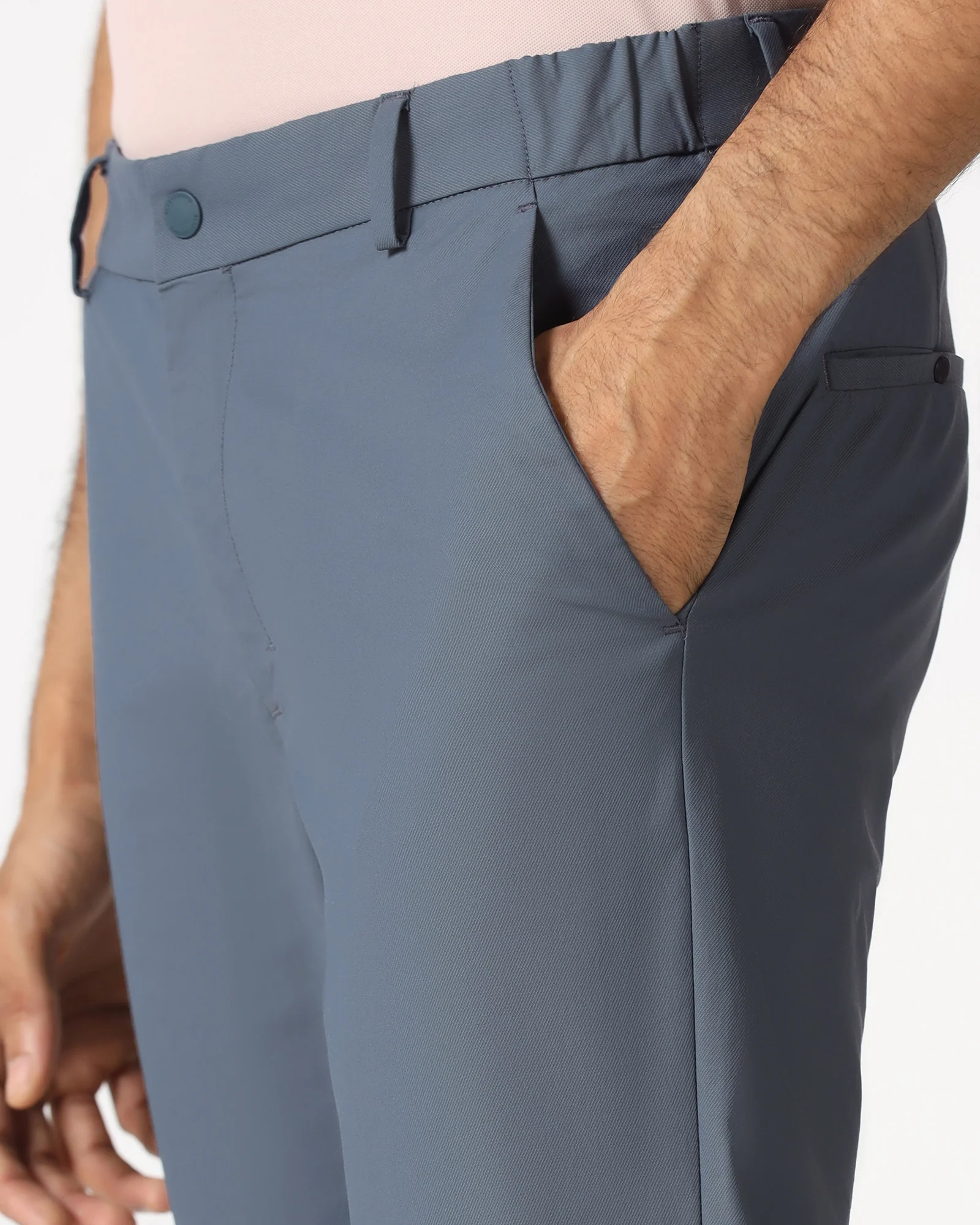 Blue TechPro Textured Khakis - Ticino - Image 4