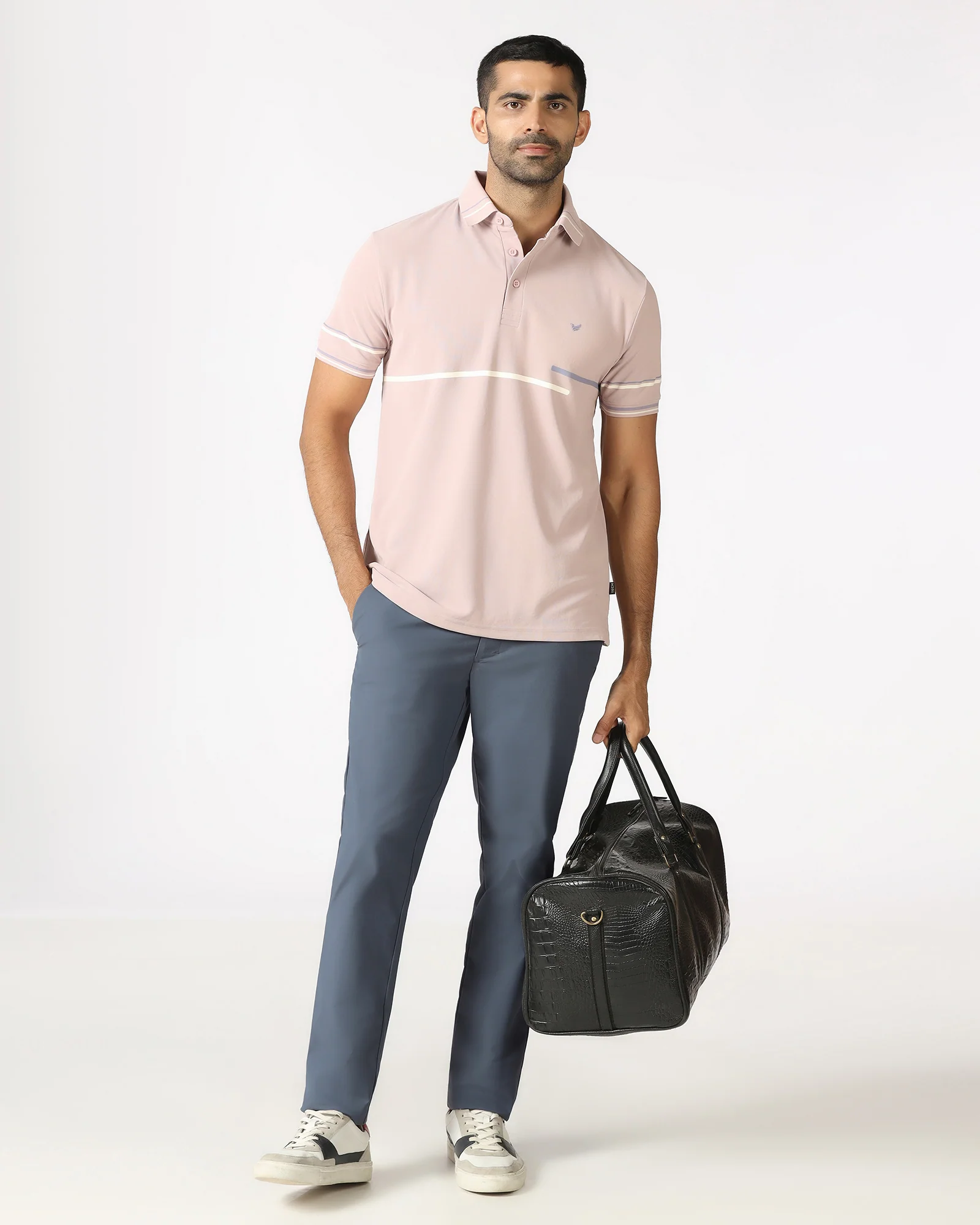 Blue TechPro Textured Khakis - Ticino - Image 5