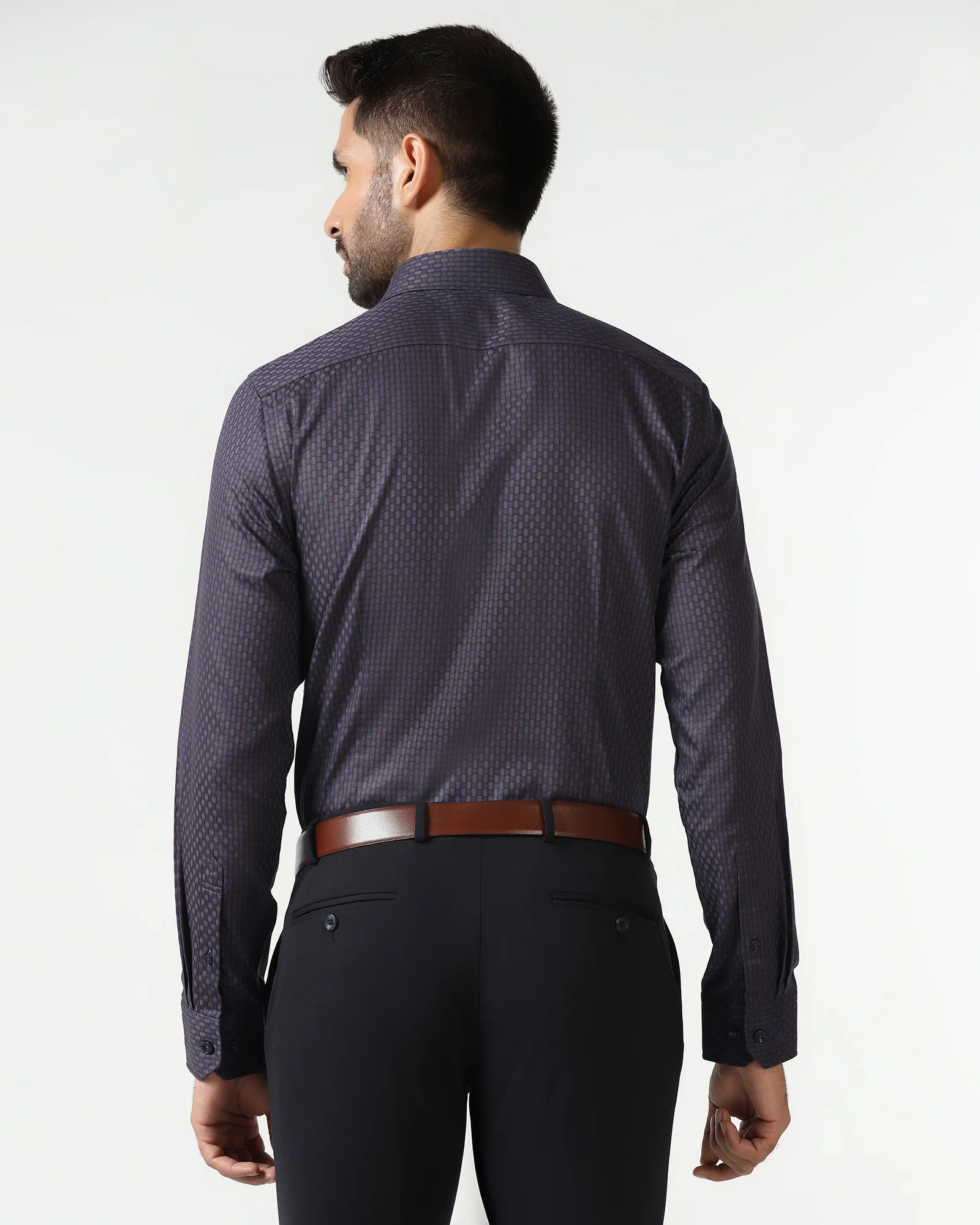 Blue Textured Shirt - Roster - Image 2