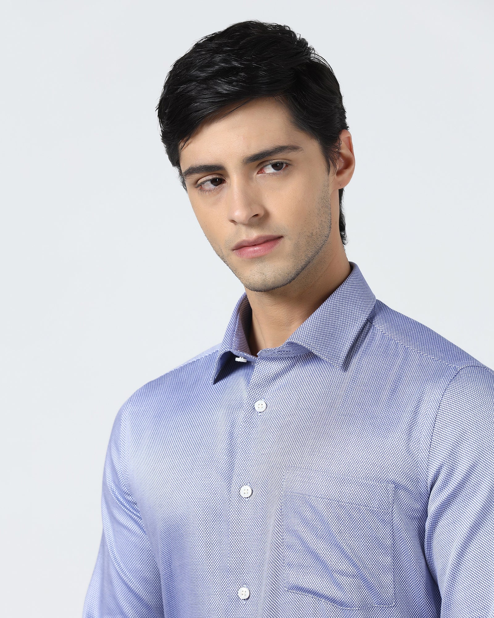 Blue Textured Shirt - Thanos - Image 4