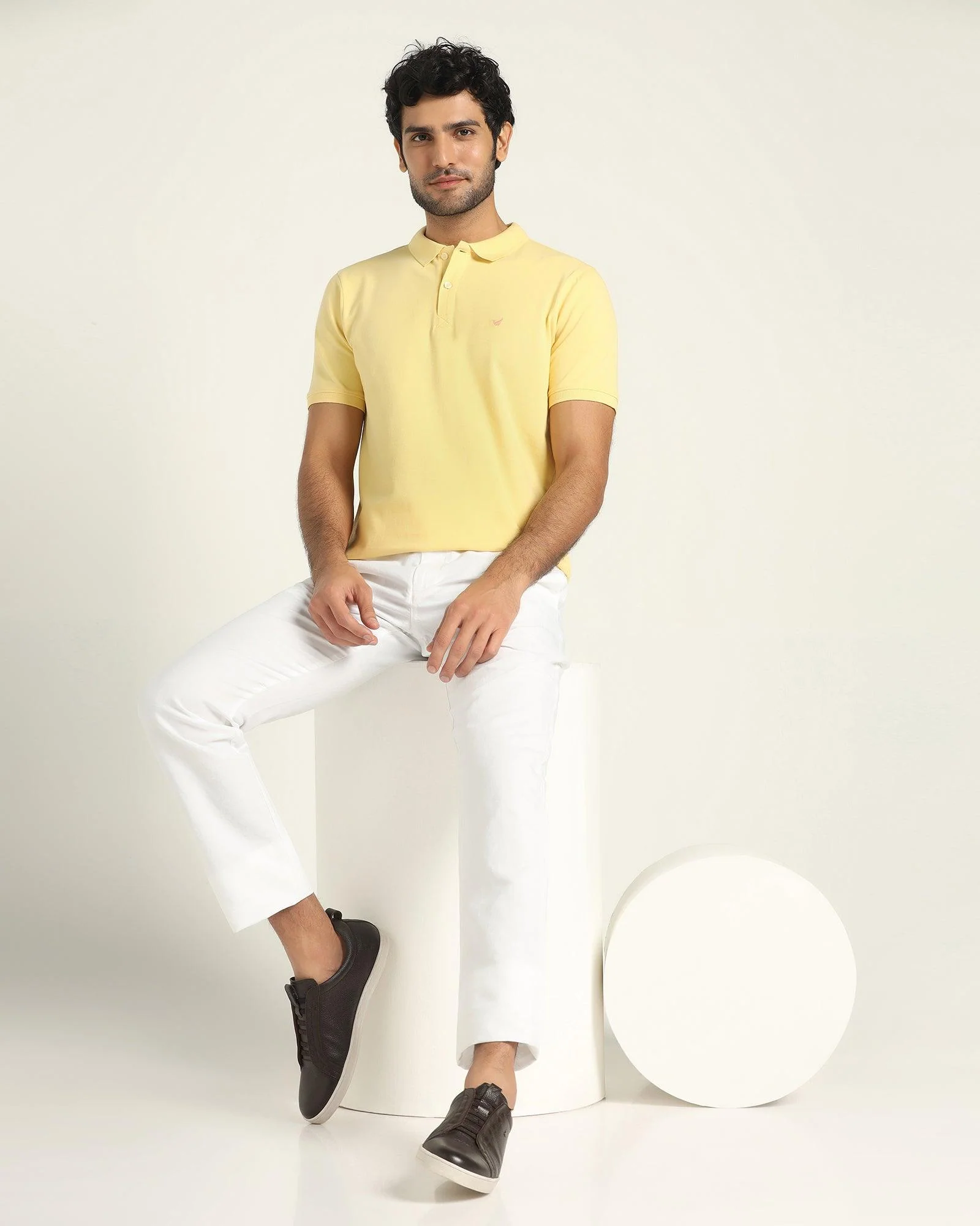 Polo Yellow Solid T-Shirt - Bonnel