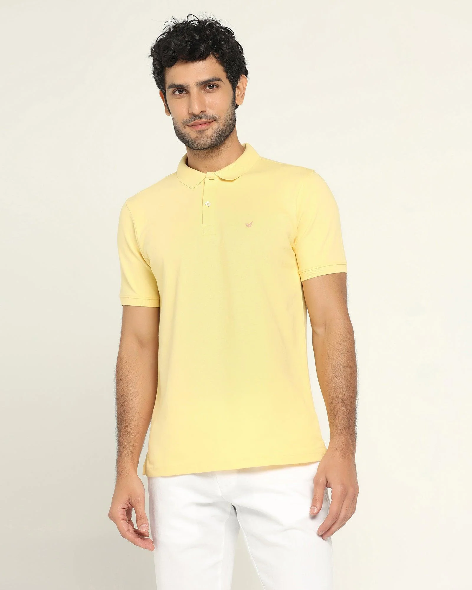 Polo Yellow Solid T-Shirt - Bonnel - Image 2