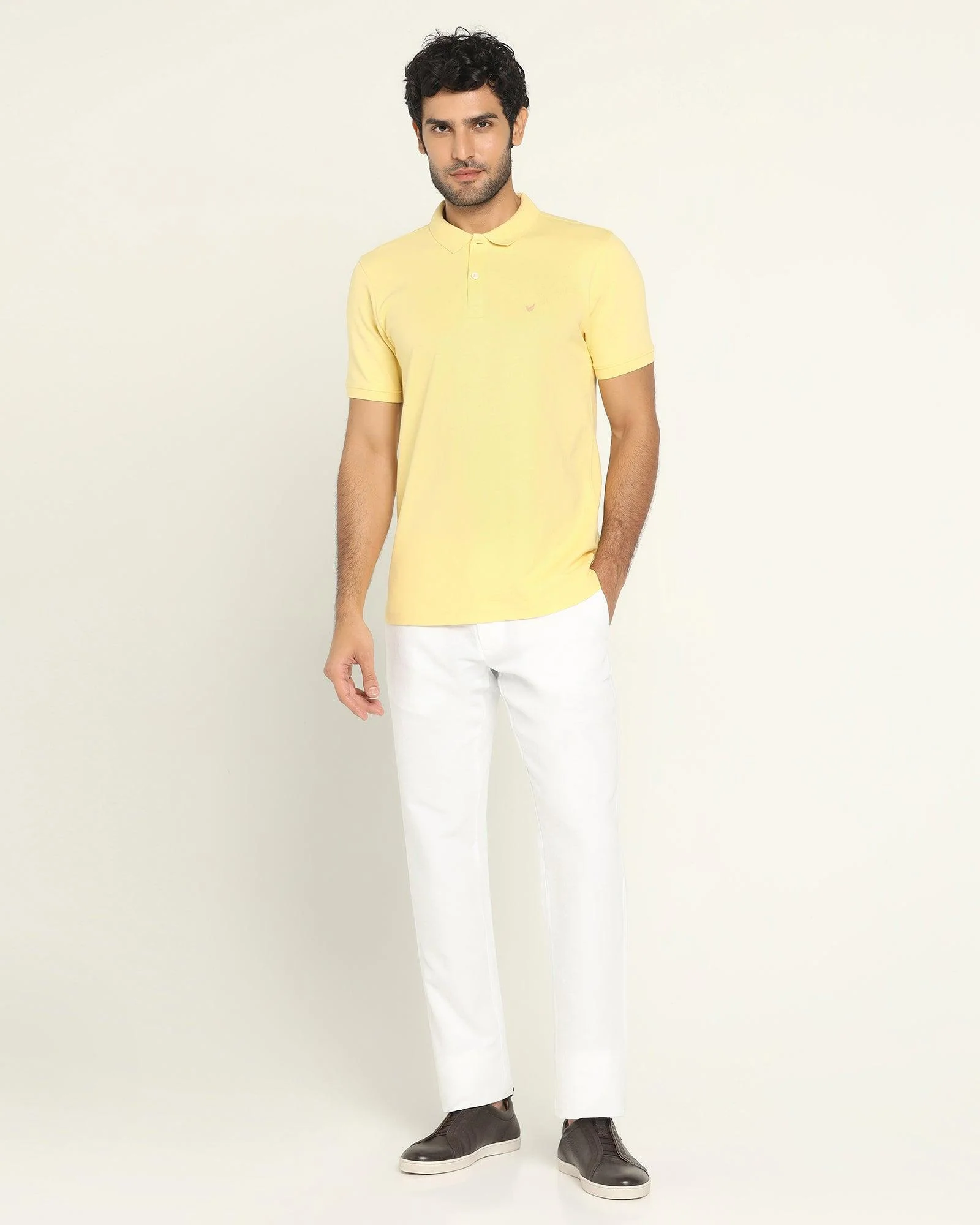 Polo Yellow Solid T-Shirt - Bonnel - Image 3