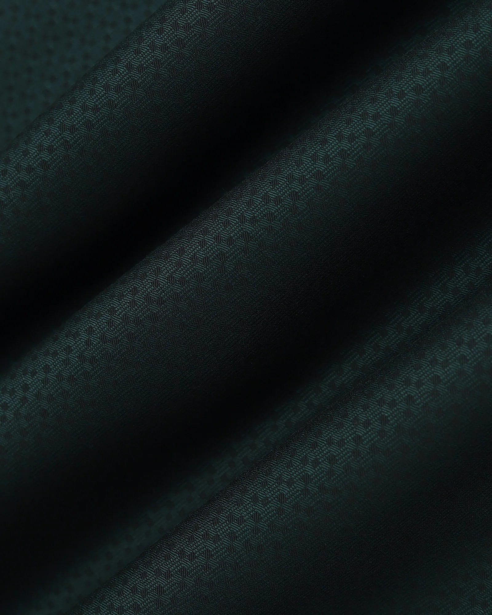 Bottle Green Textured Shirt - Regard - Image 6
