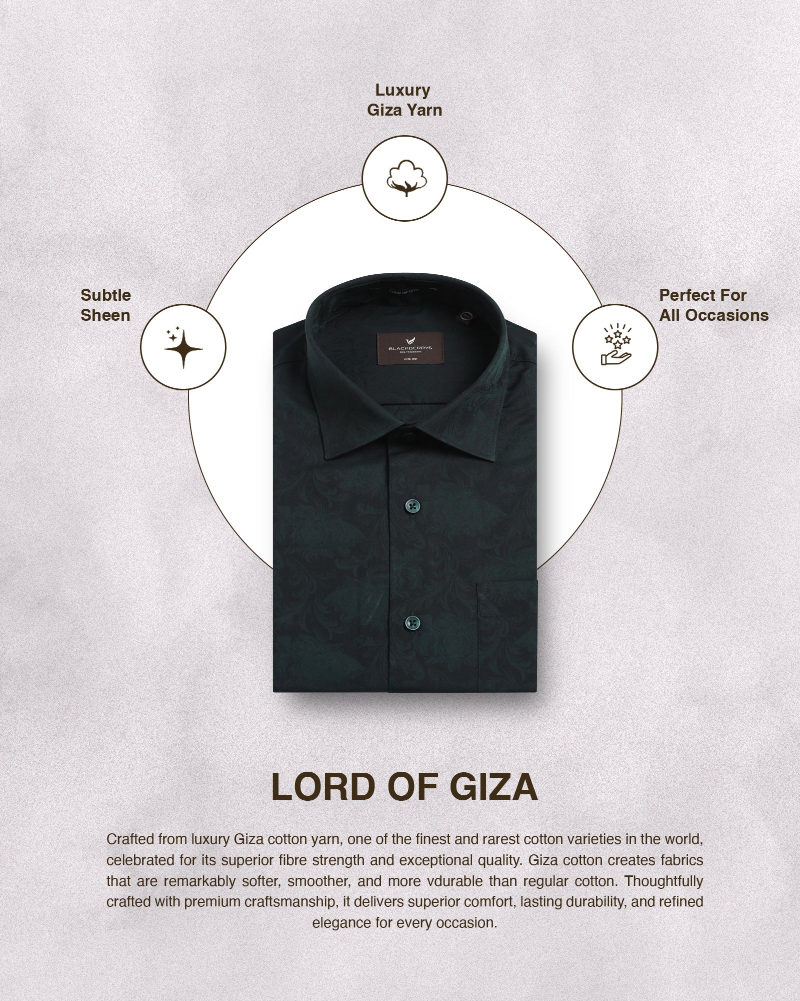 Bottle Green Jacquard Shirt - Wasabi - Image 4