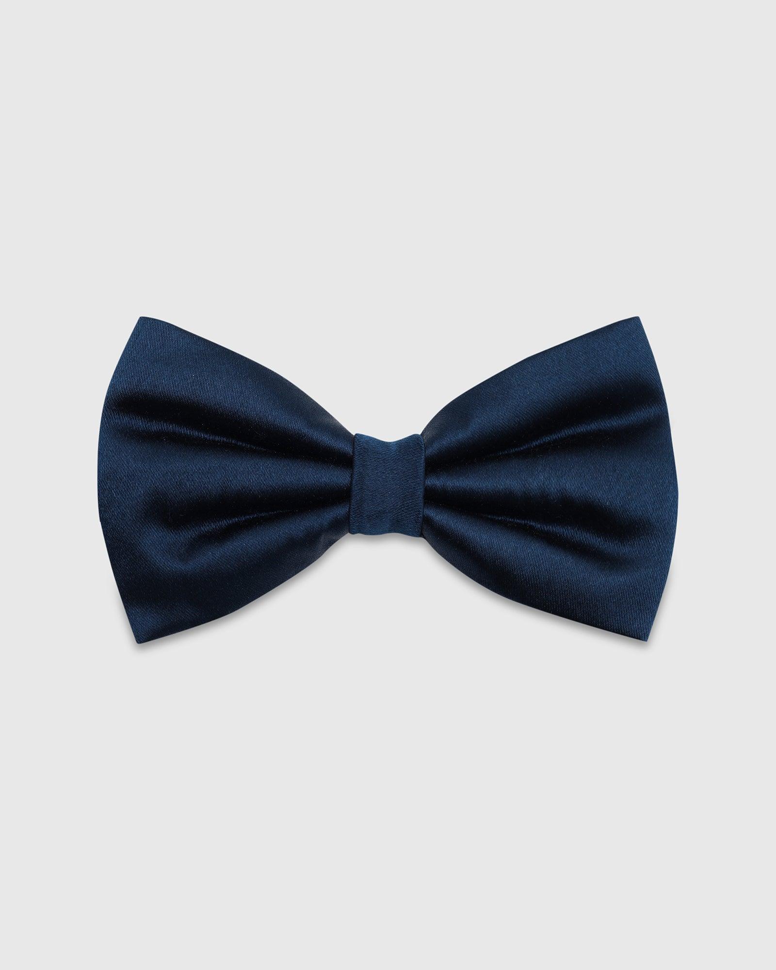 Navy Solid Bow Tie - Tarmar - Image 2