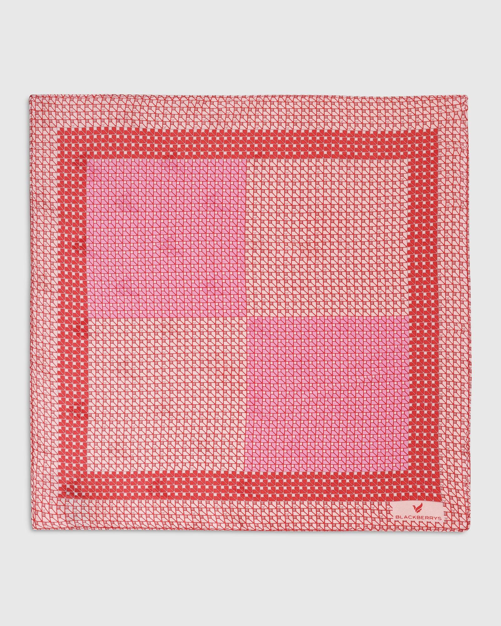 Boxed Combo Jacquard Tie And Pocket Square In Peach - Tasmani - Image 4