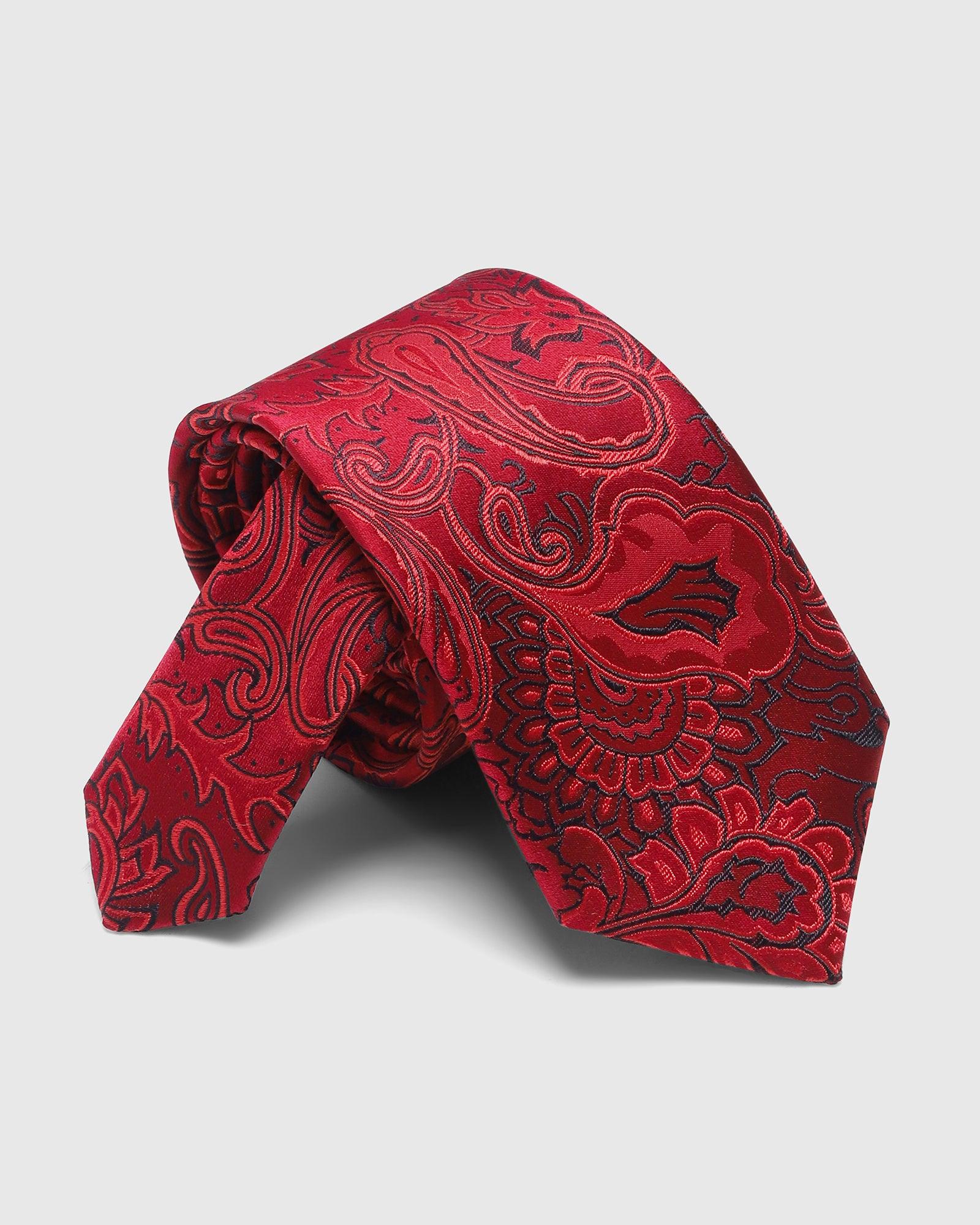 Boxed Combo Jacquard Tie With Pocket Square And Cufflink - Sarabic - Image 2