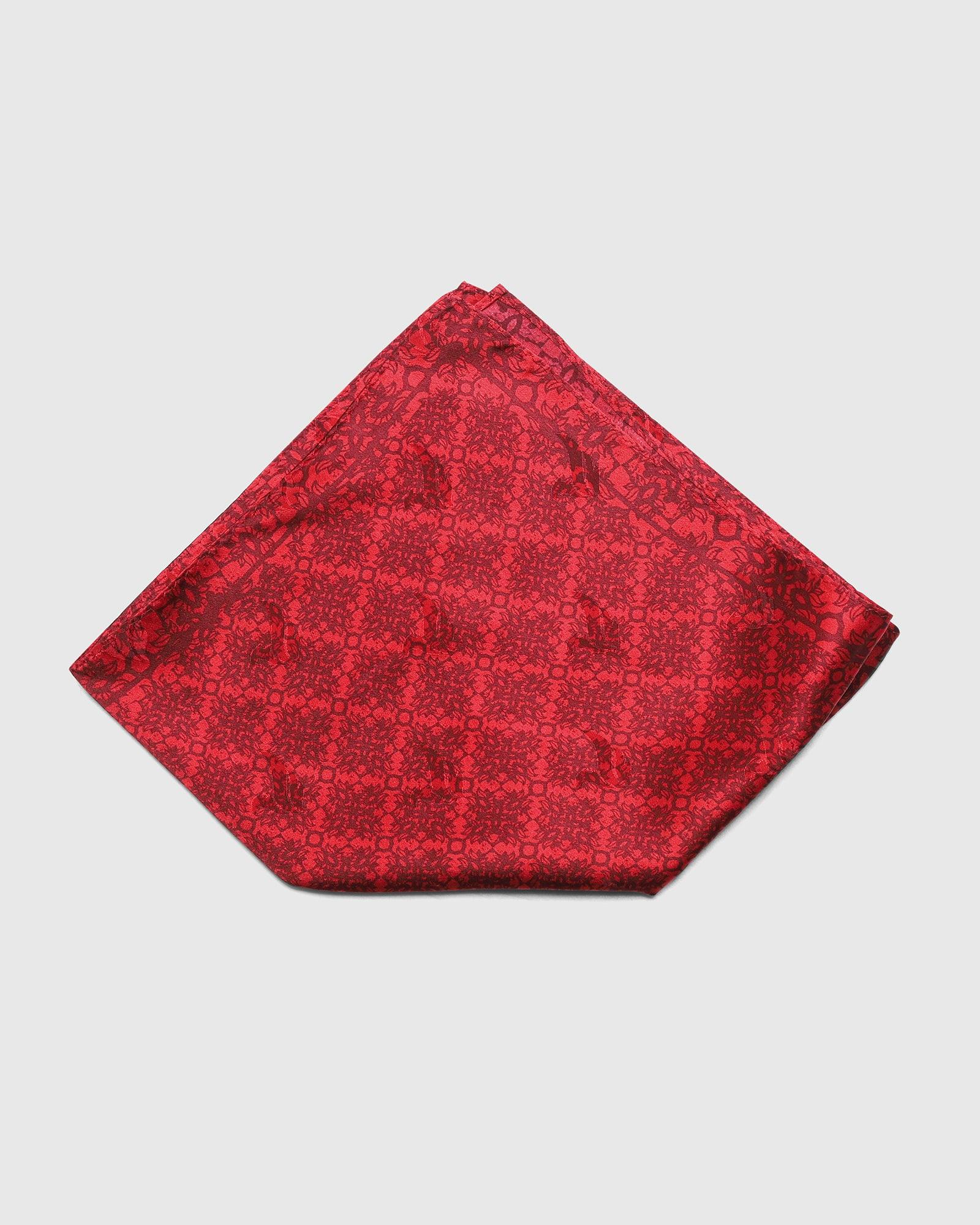 Boxed Combo Jacquard Tie With Pocket Square And Cufflink - Sarabic - Image 4