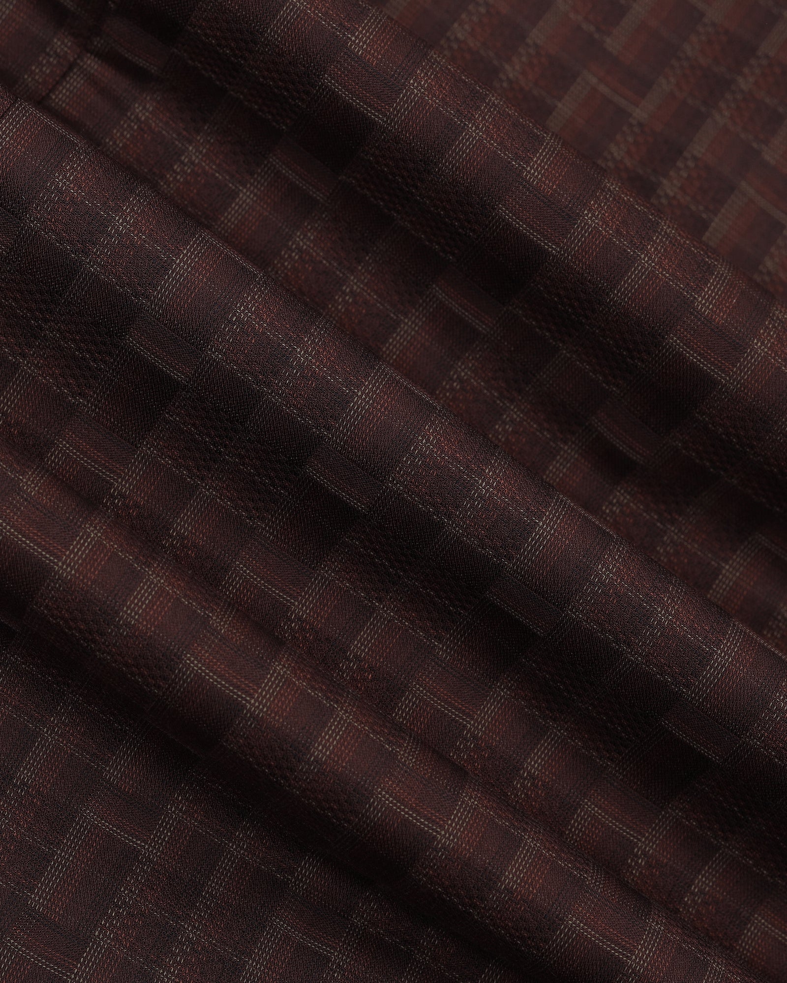 Brown Check Shirt - Echod - Image 6