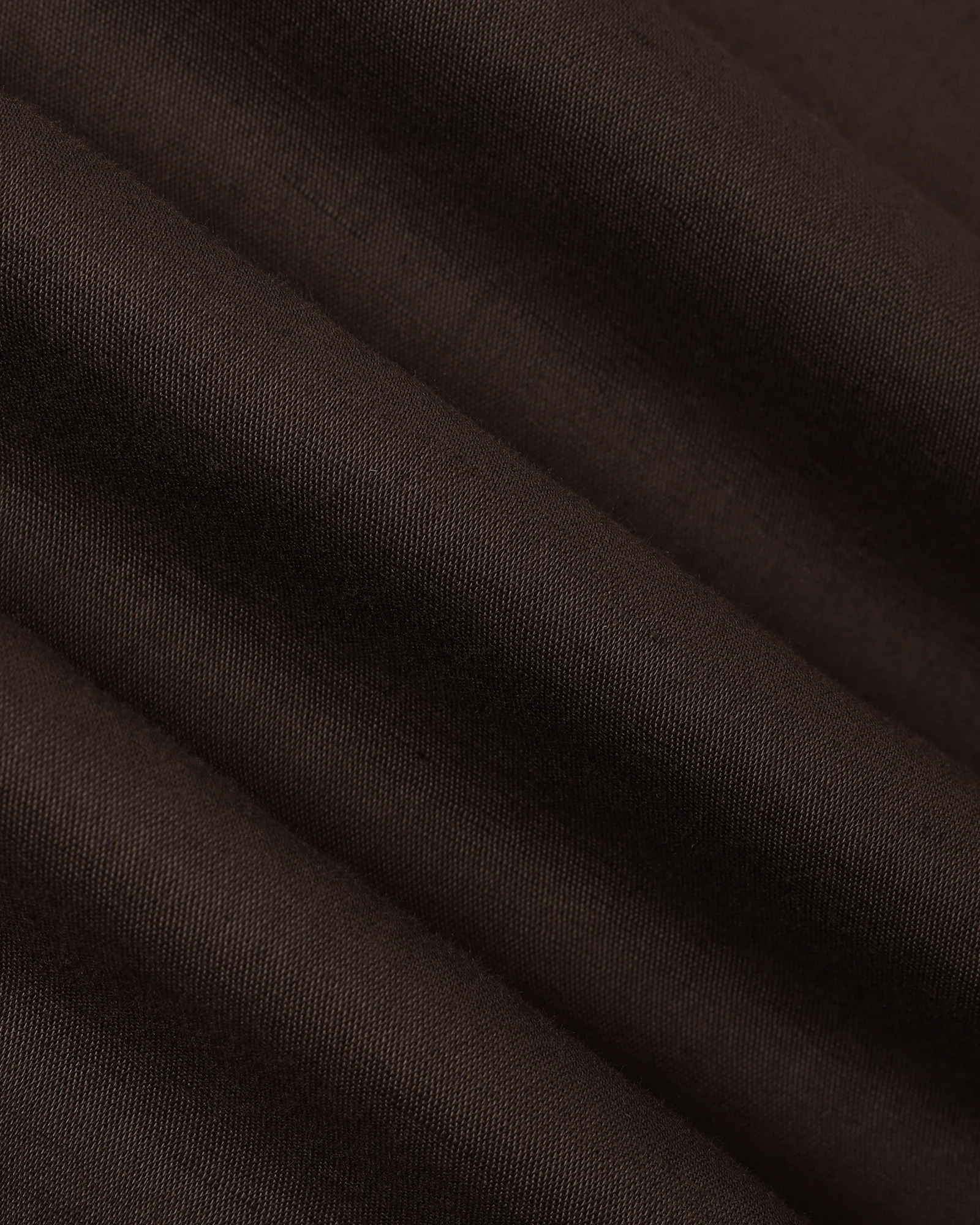 Brown Linen Solid Shirt - Cleo - Image 6