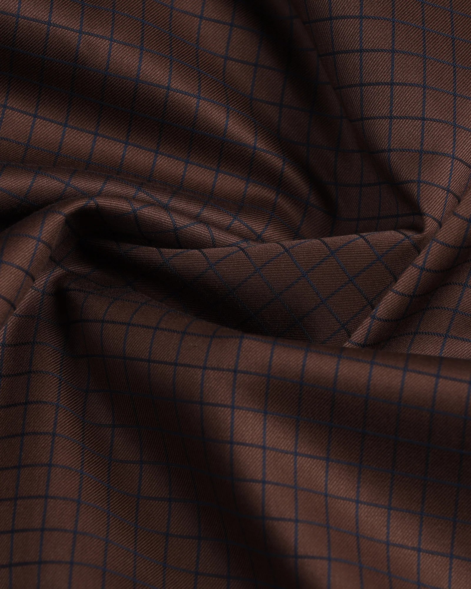 Brown Non Iron Check Shirt - Radial - Image 6