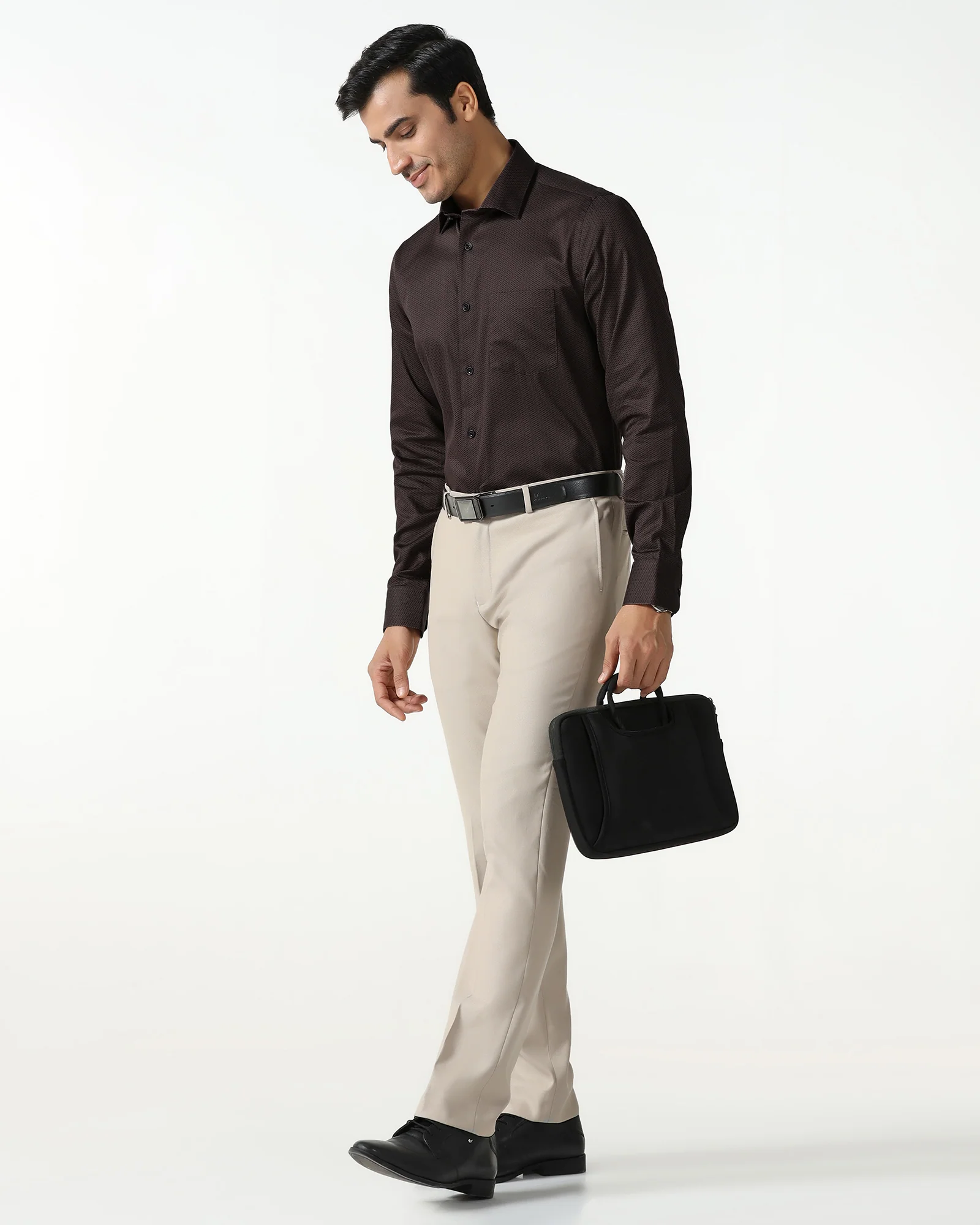 Brown Printed Shirt - Radio - Image 7