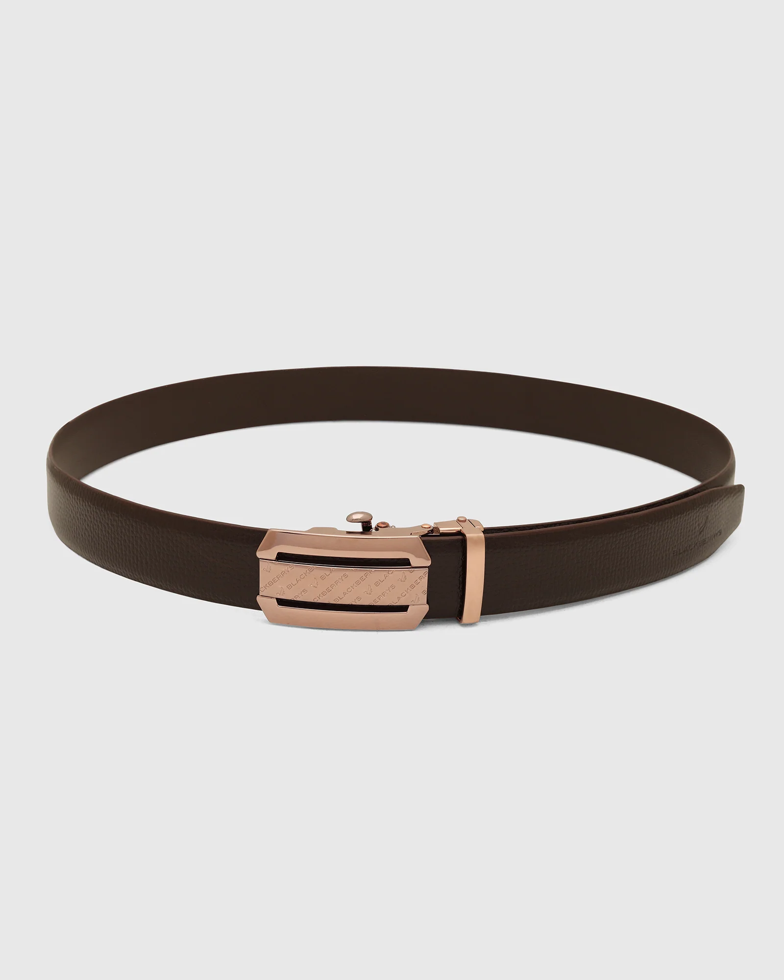Leather Brown Solid Belt - Wolfgang - Image 4
