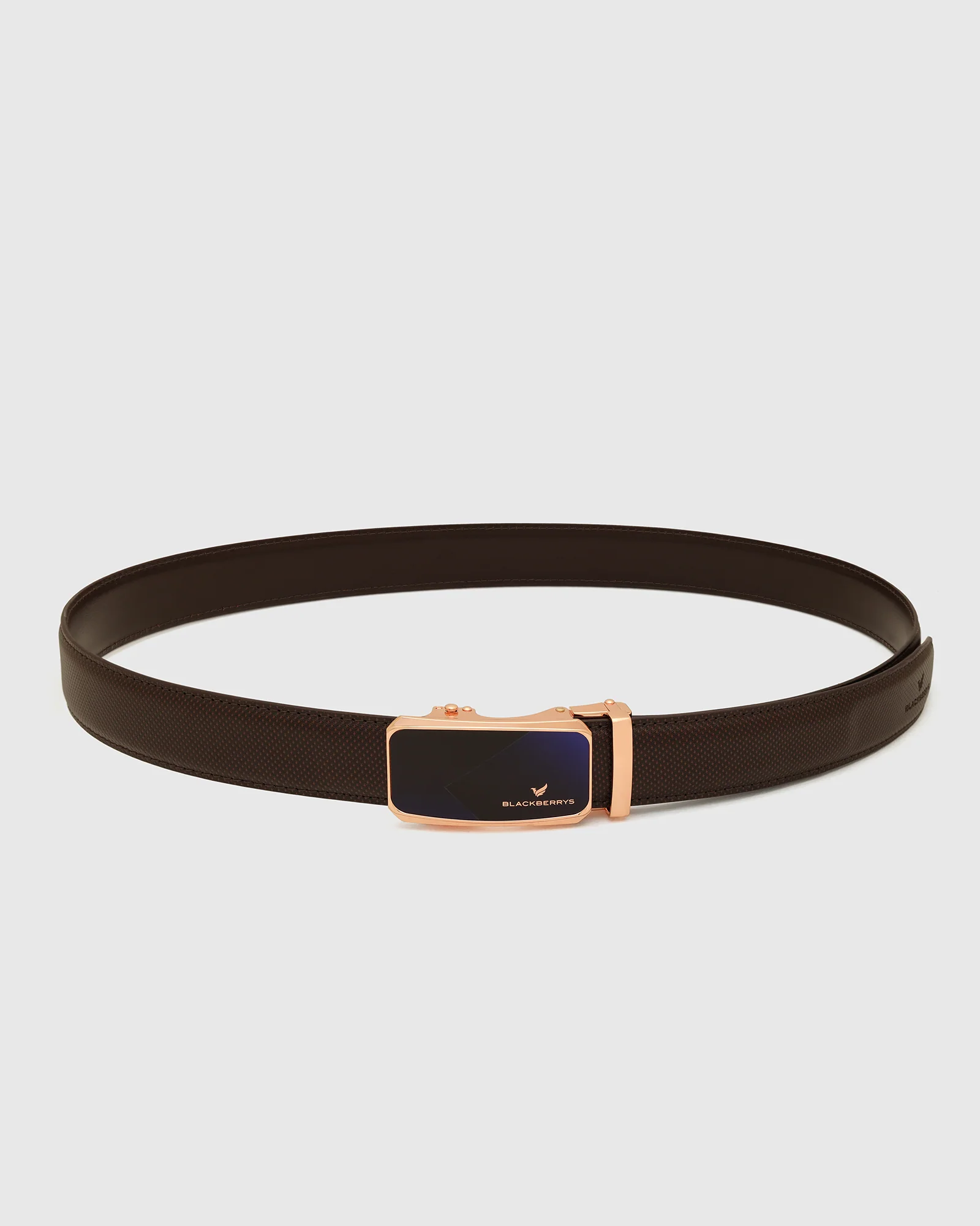 Leather Brown Solid Belt - Wrenley - Image 4