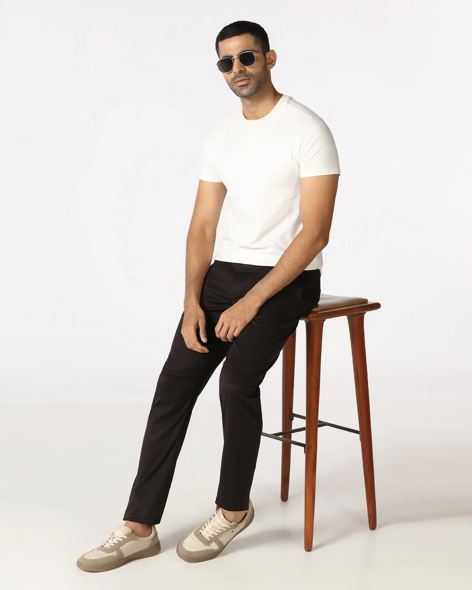 Brown Solid Khakis - Thale - Image 5