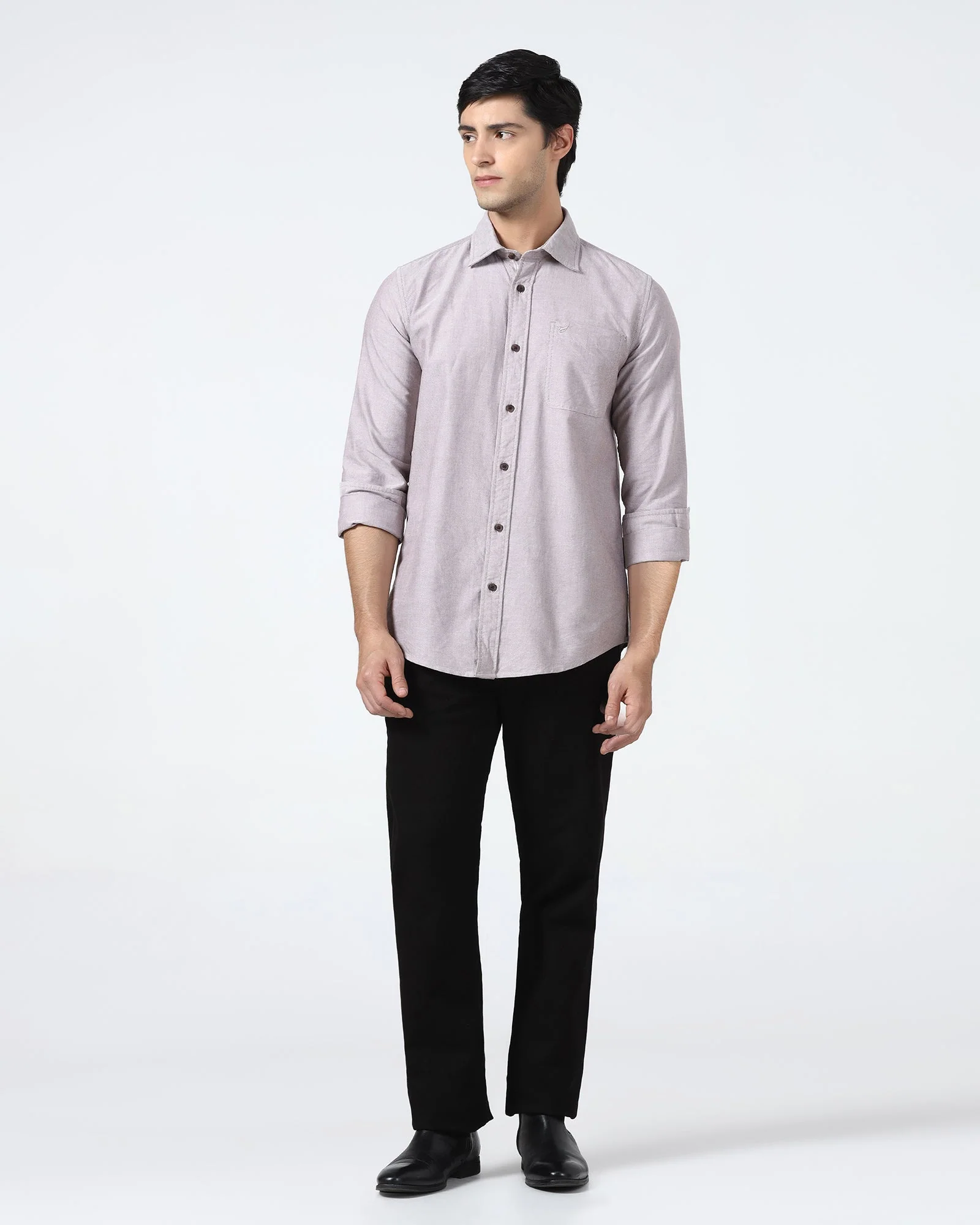 Brown Solid Shirt - Laos - Image 3