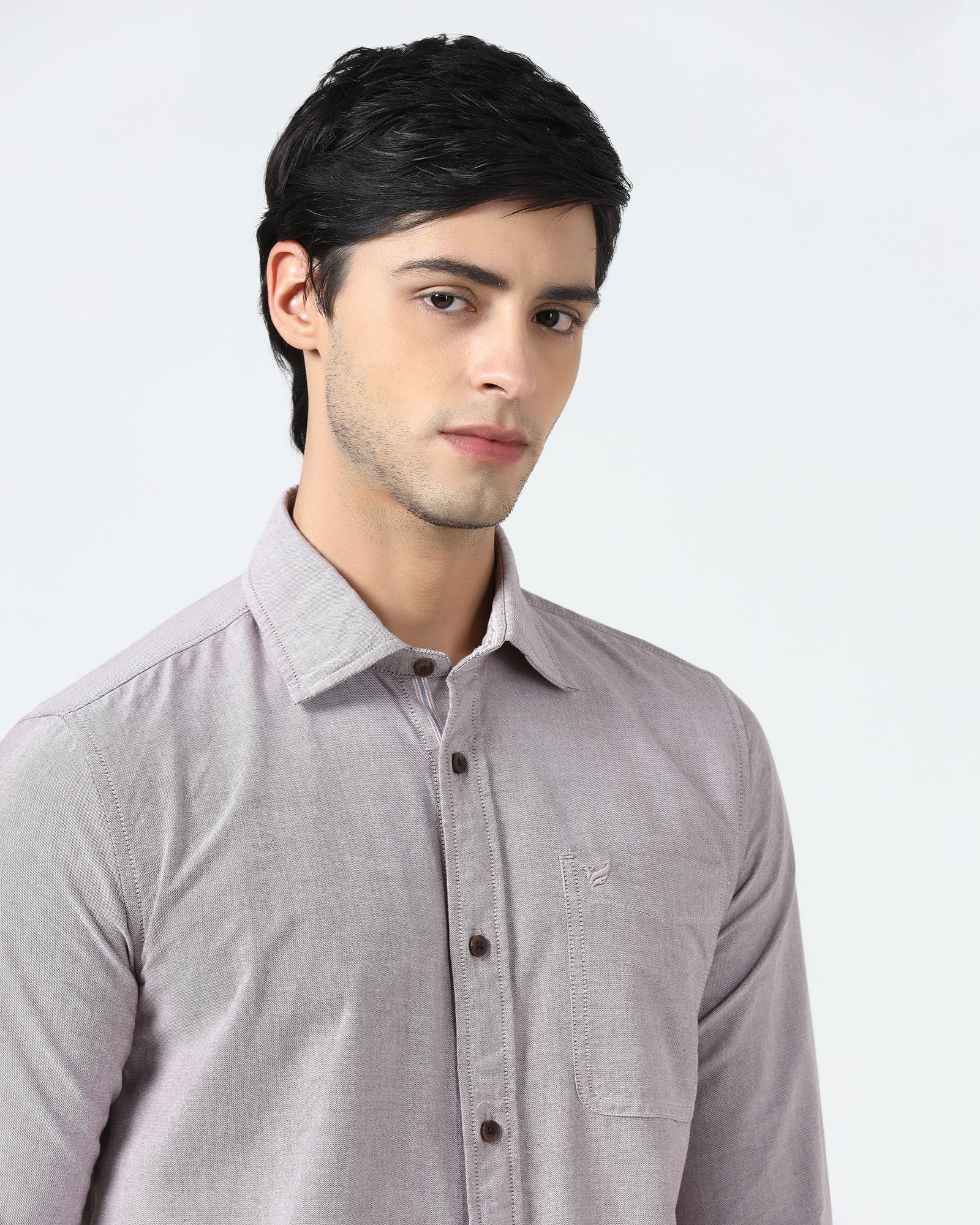 Brown Solid Shirt - Laos - Image 4