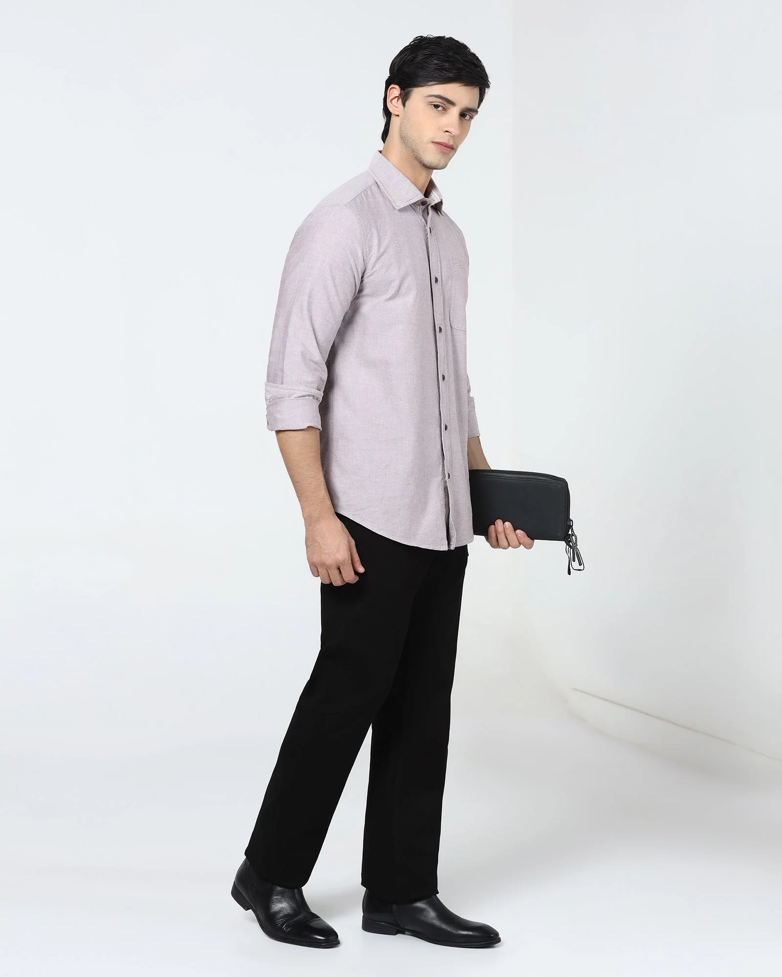 Brown Solid Shirt - Laos - Image 7