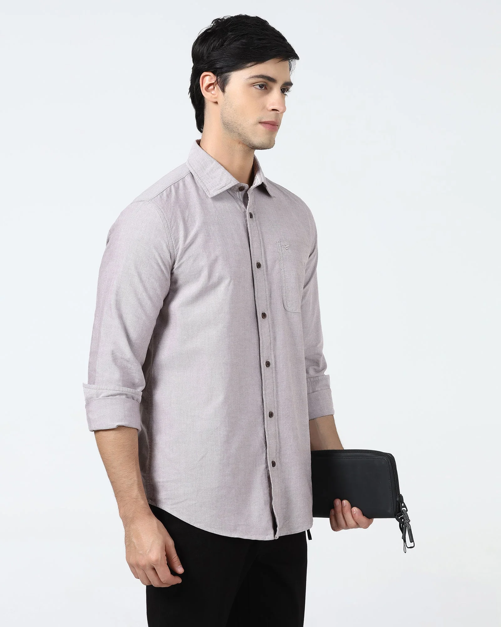 Brown Solid Shirt - Laos - Image 8