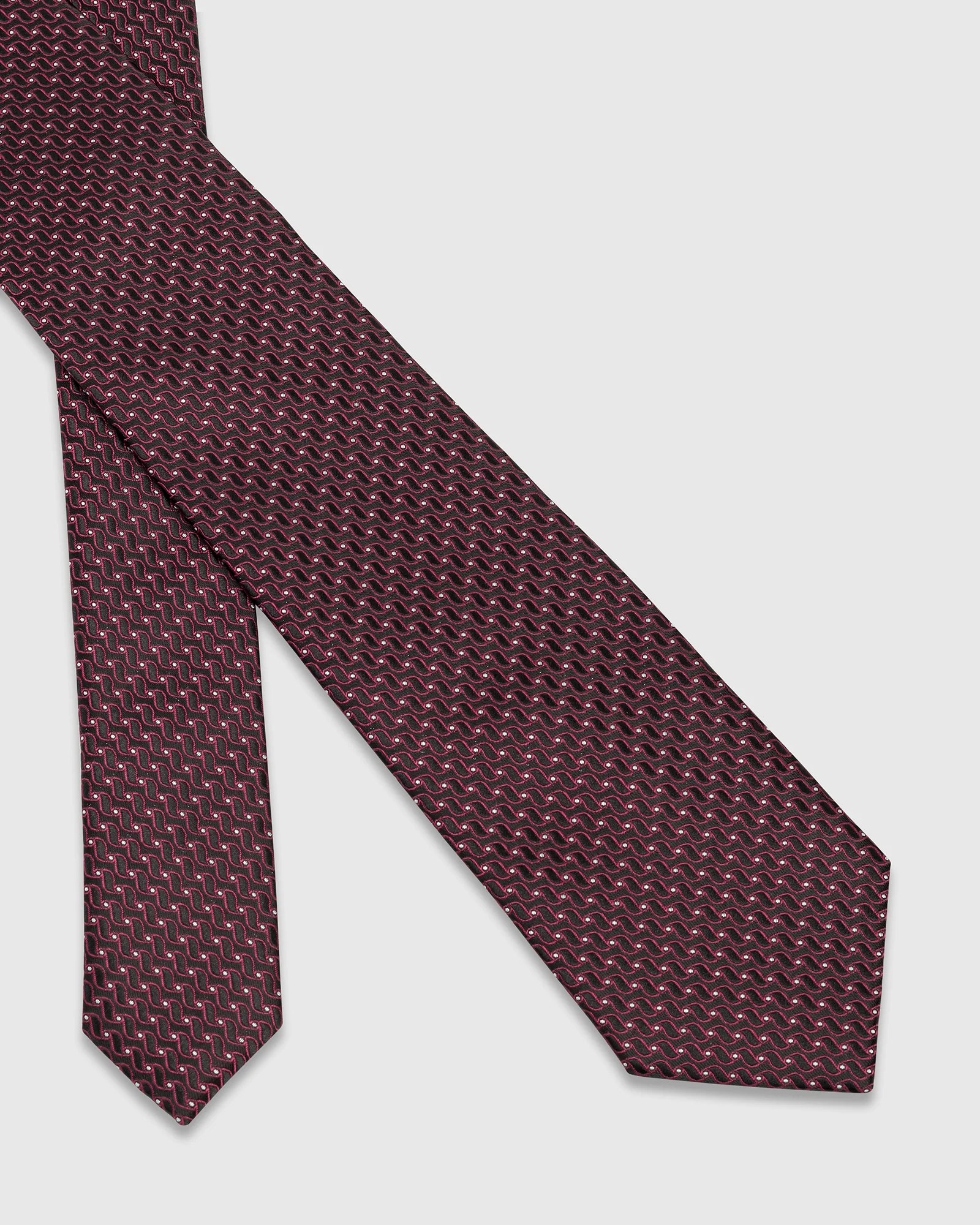 Brown Silk Jacquard Tie - Weston - Image 2