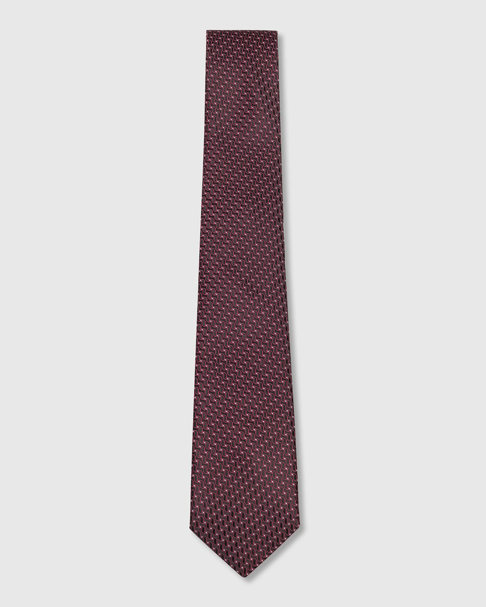 Brown Silk Jacquard Tie - Weston - Image 5