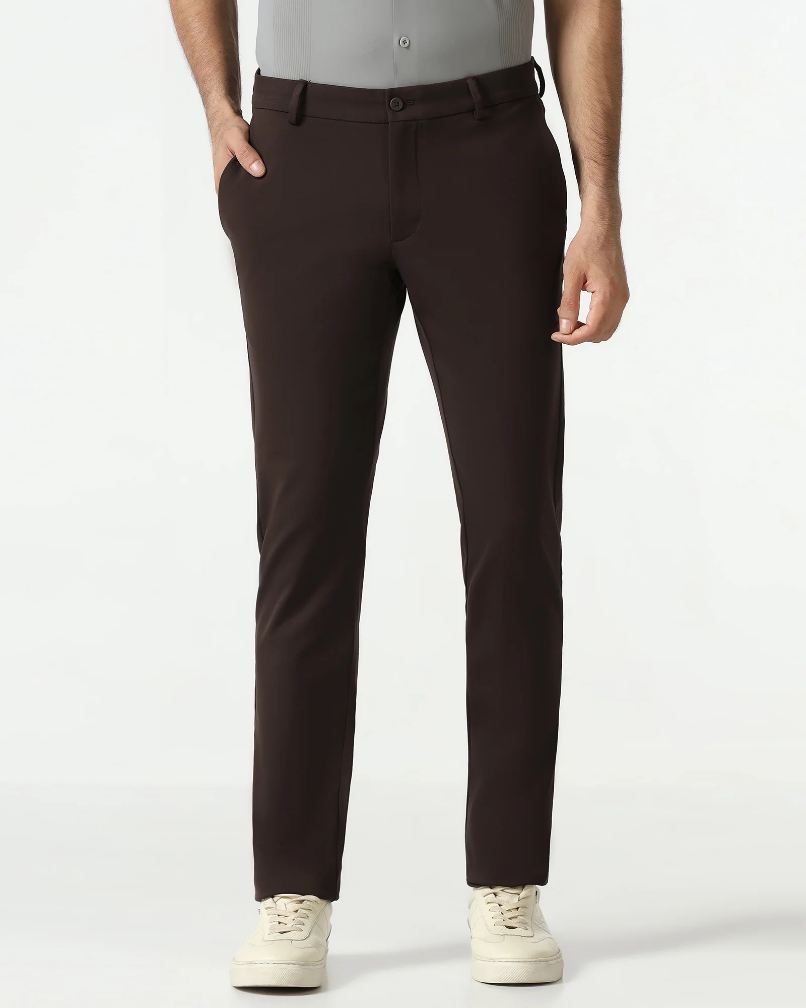 Brown TechPro Solid Khakis - Ziea