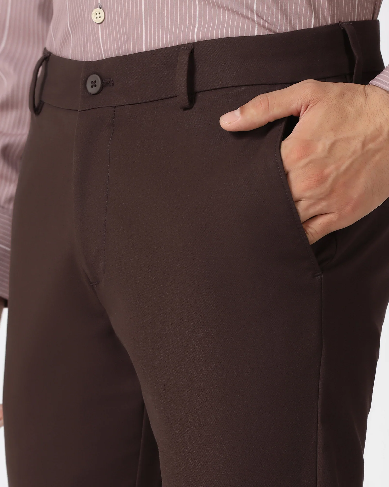 Brown TechPro Textured Khakis - Sandy - Image 4