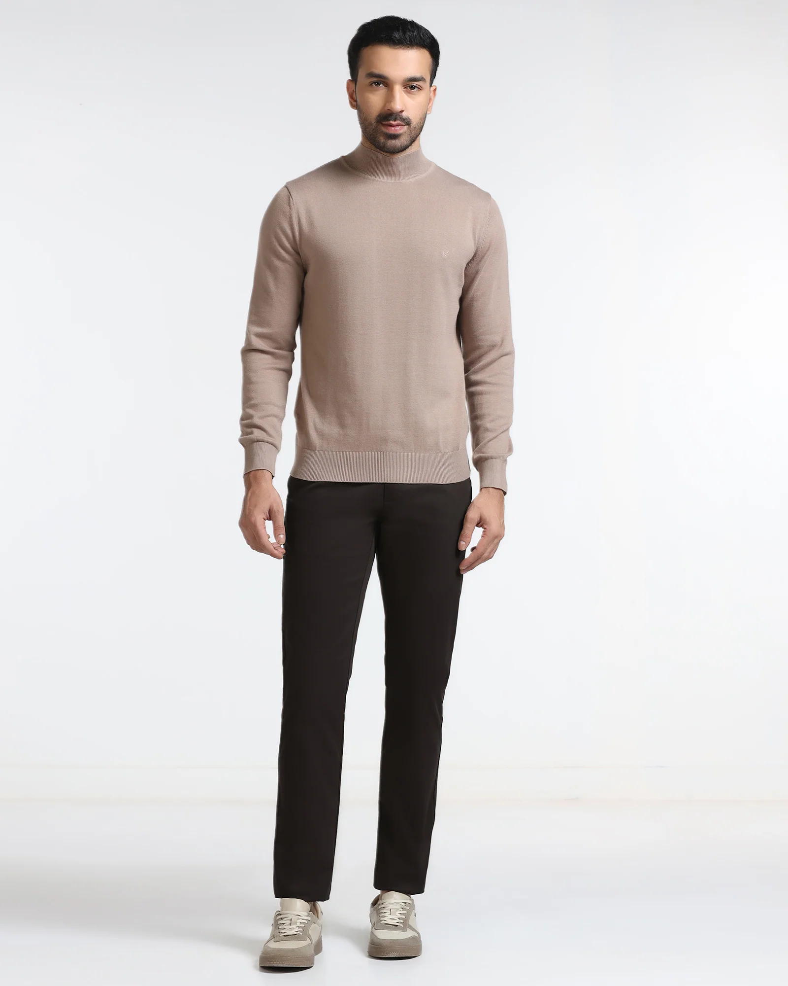 Brown Textured Khakis - Ural