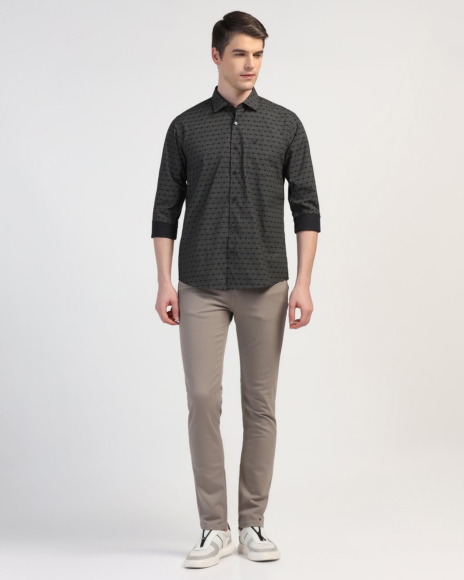 Casual Black Printed Shirt - Beth - Image 3