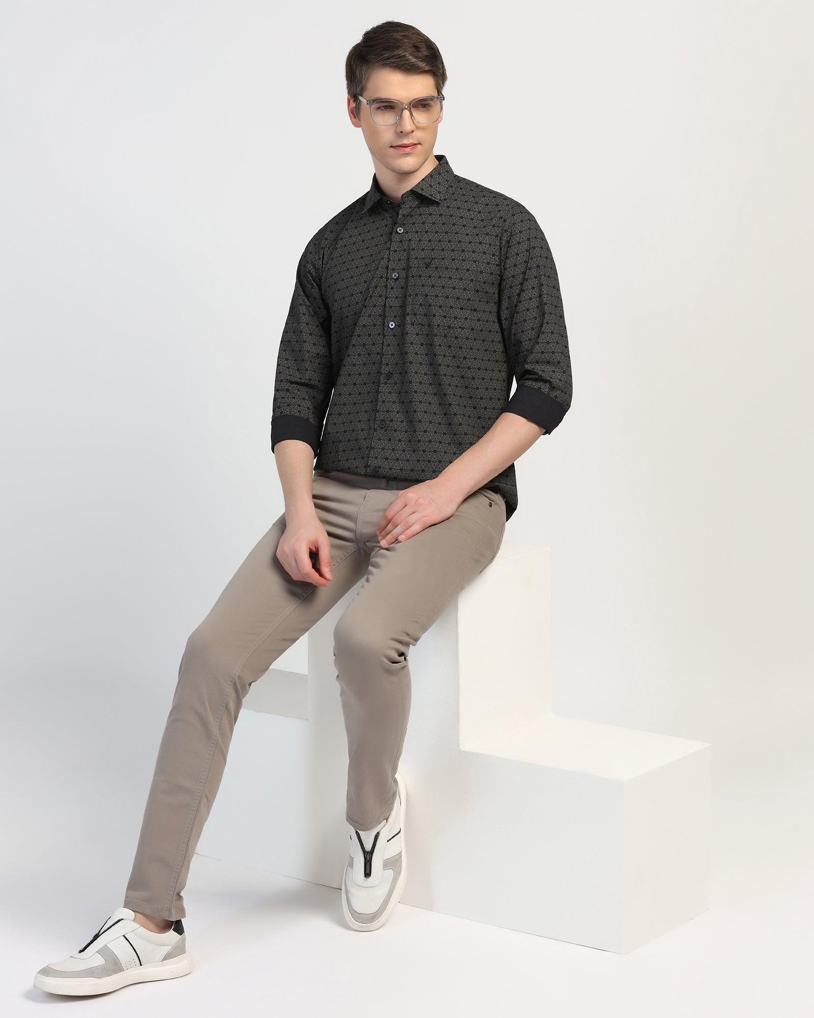 Casual Black Printed Shirt - Beth - Image 7