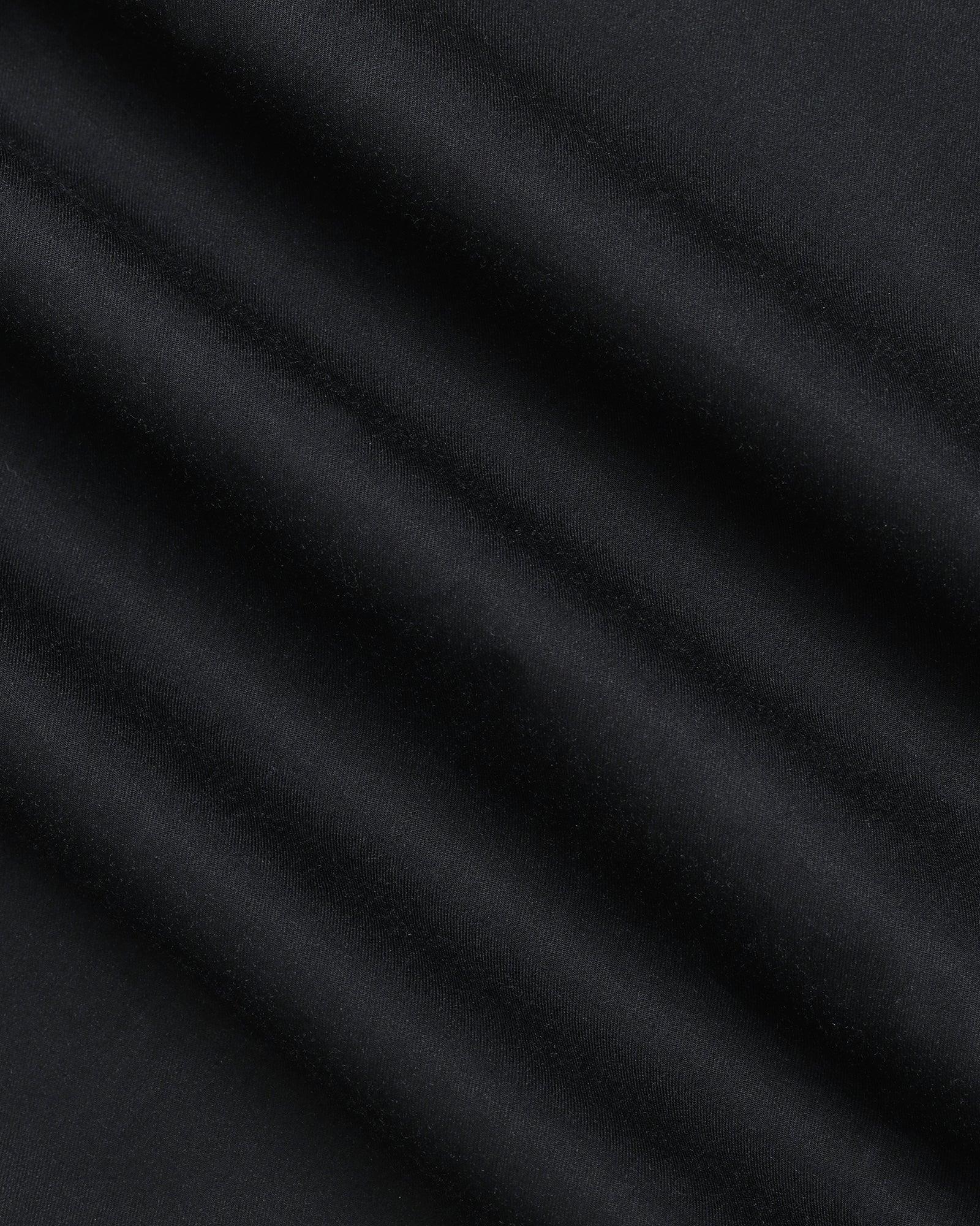 Casual Black Printed Shirt - Santo - Image 6