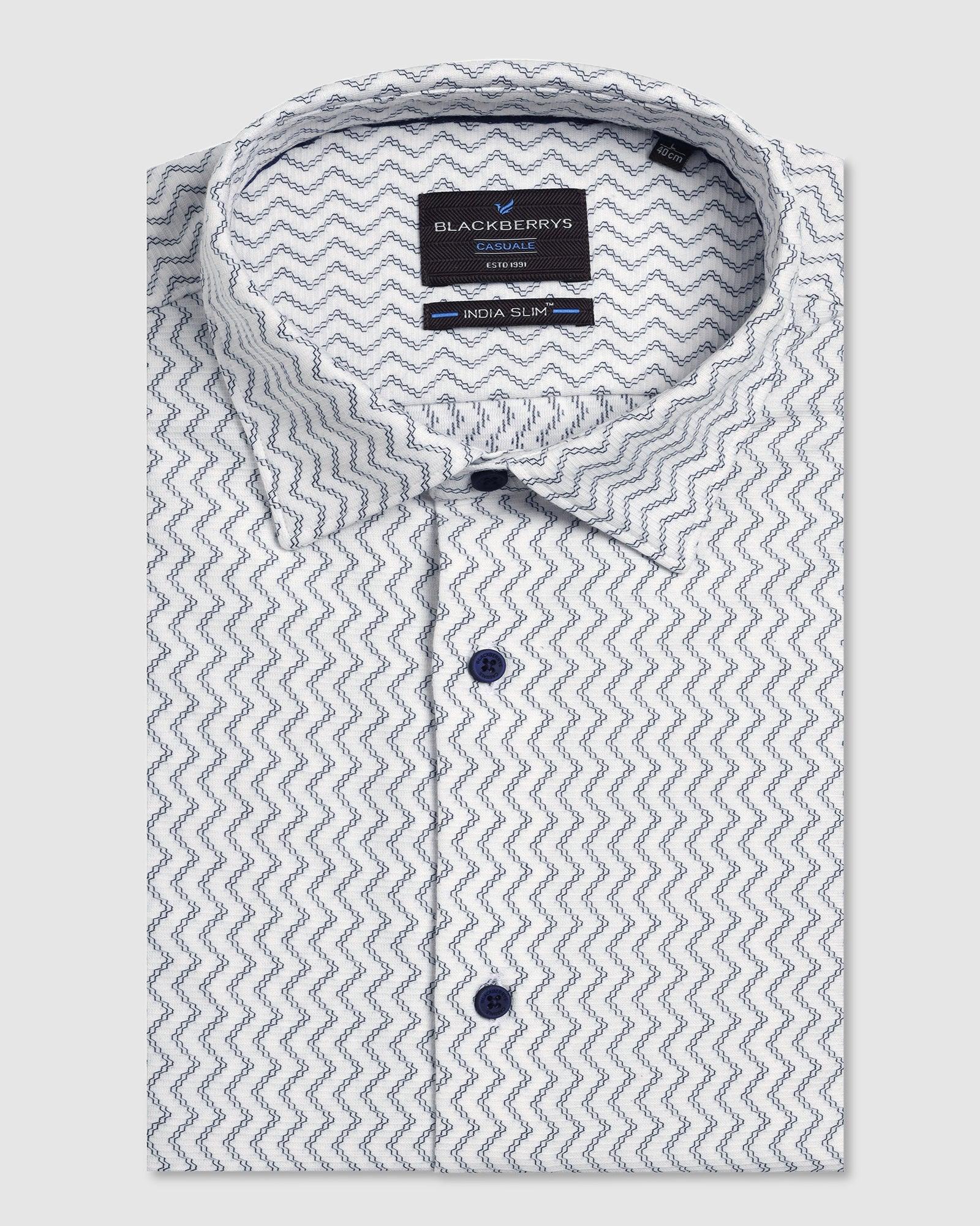 Casual Black Jacquard Shirt - Shaolin - Image 5