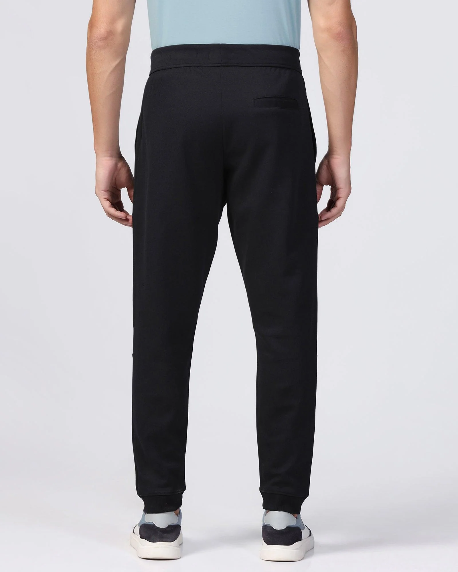 Casual Black Solid Jogger - Boss - Image 2