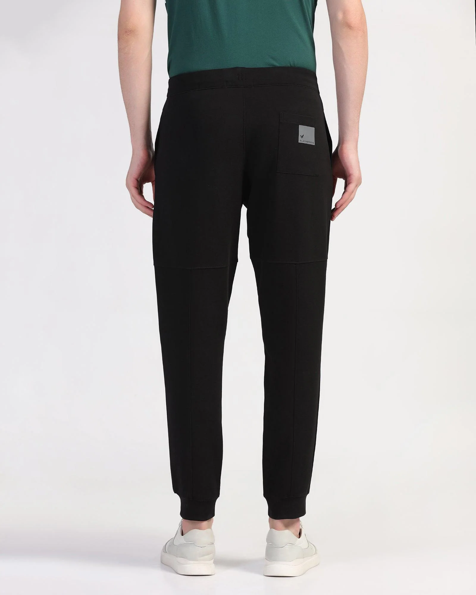 Casual Black Solid Jogger - Jean - Image 2