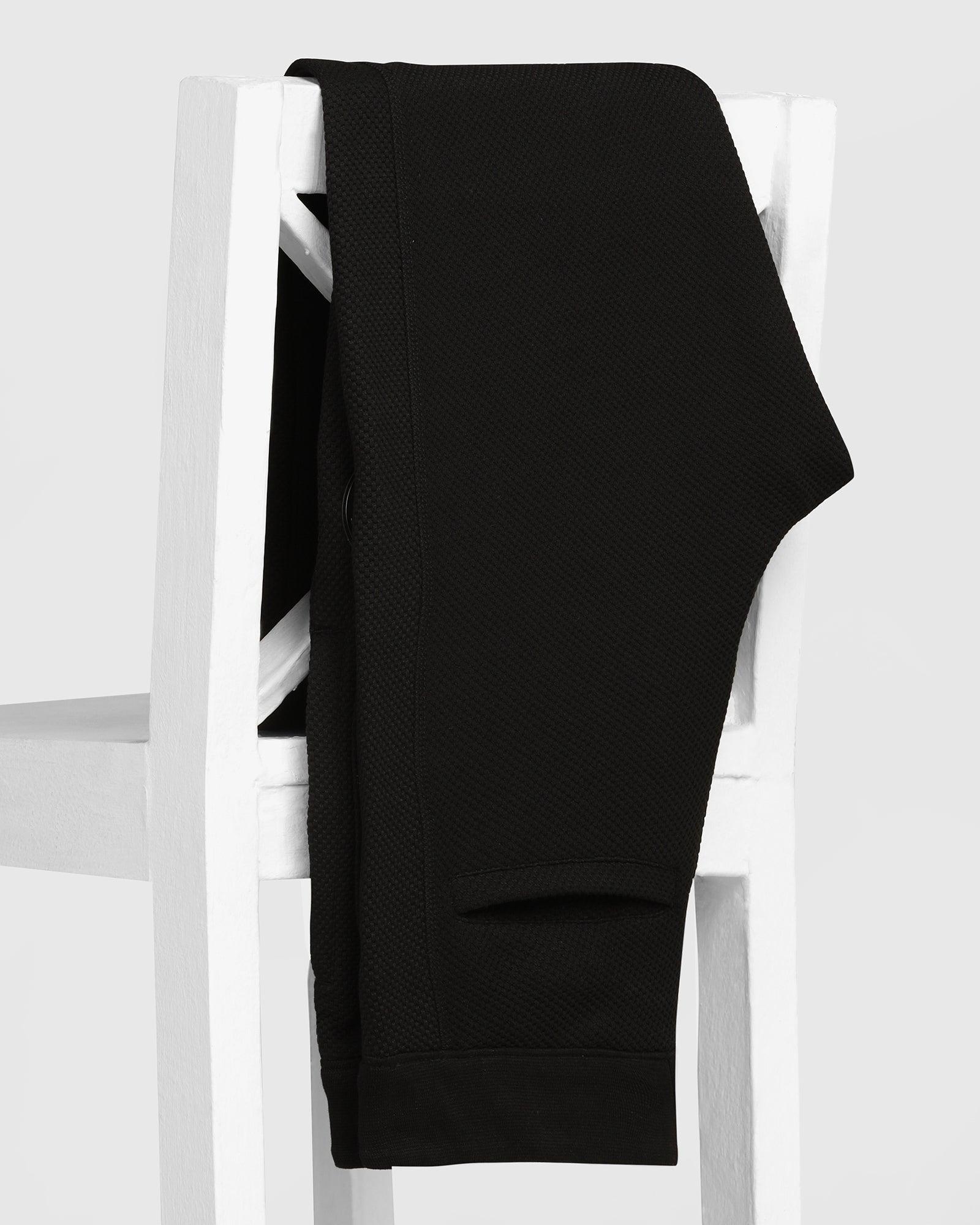 Casual Black Solid Jogger - Roddy - Image 5