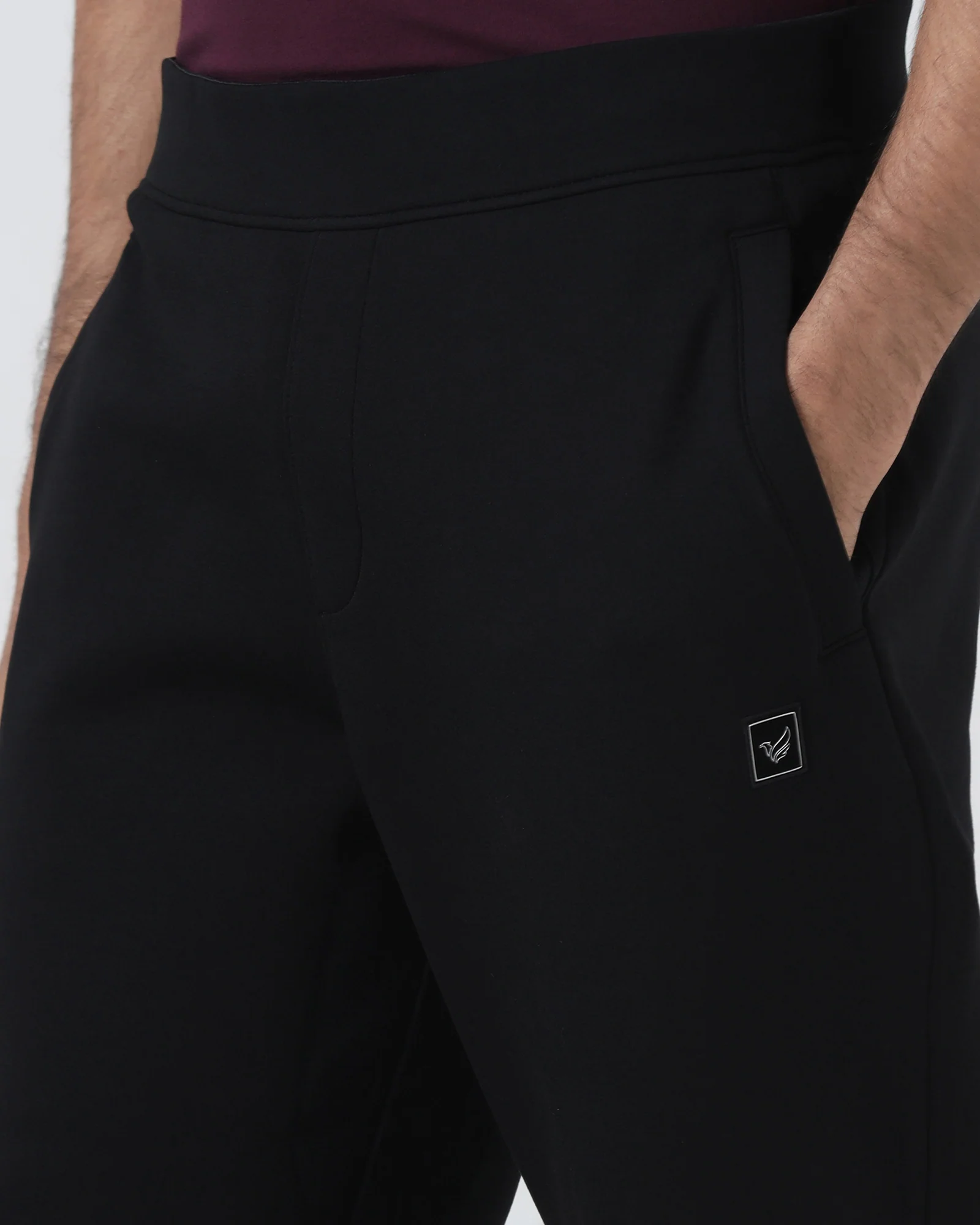 Casual Black Solid Jogger - Ryukk - Image 4