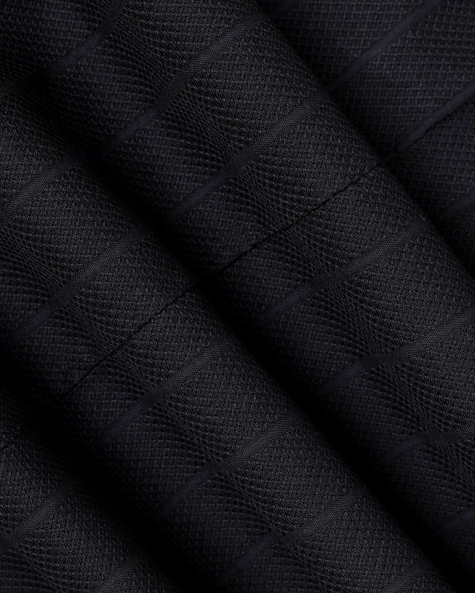 Casual Black Textured Shirt - Tuscany - Image 6
