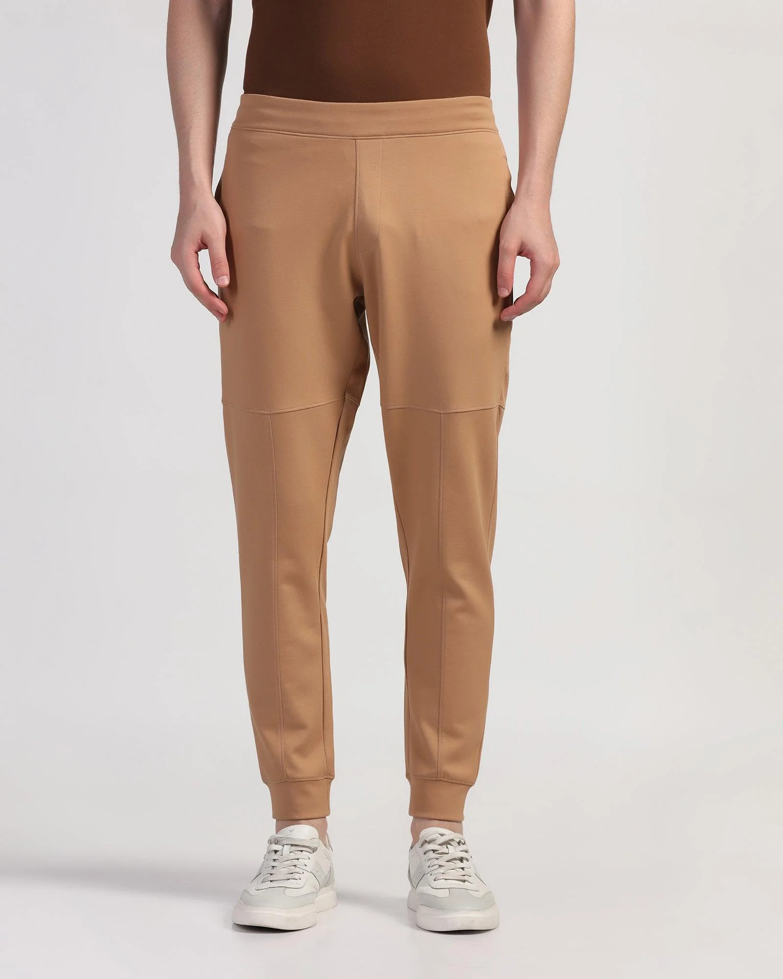 Casual Camel Solid Jogger - Jean - Image 3