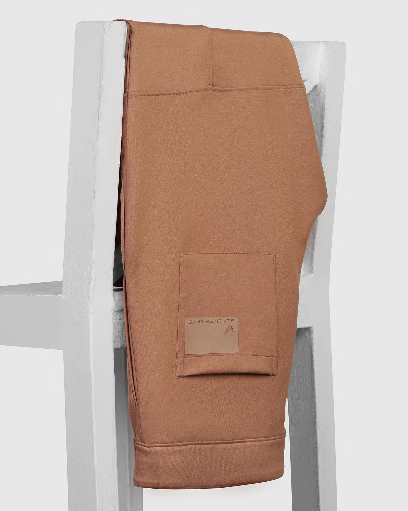 Casual Camel Solid Jogger - Jean - Image 5