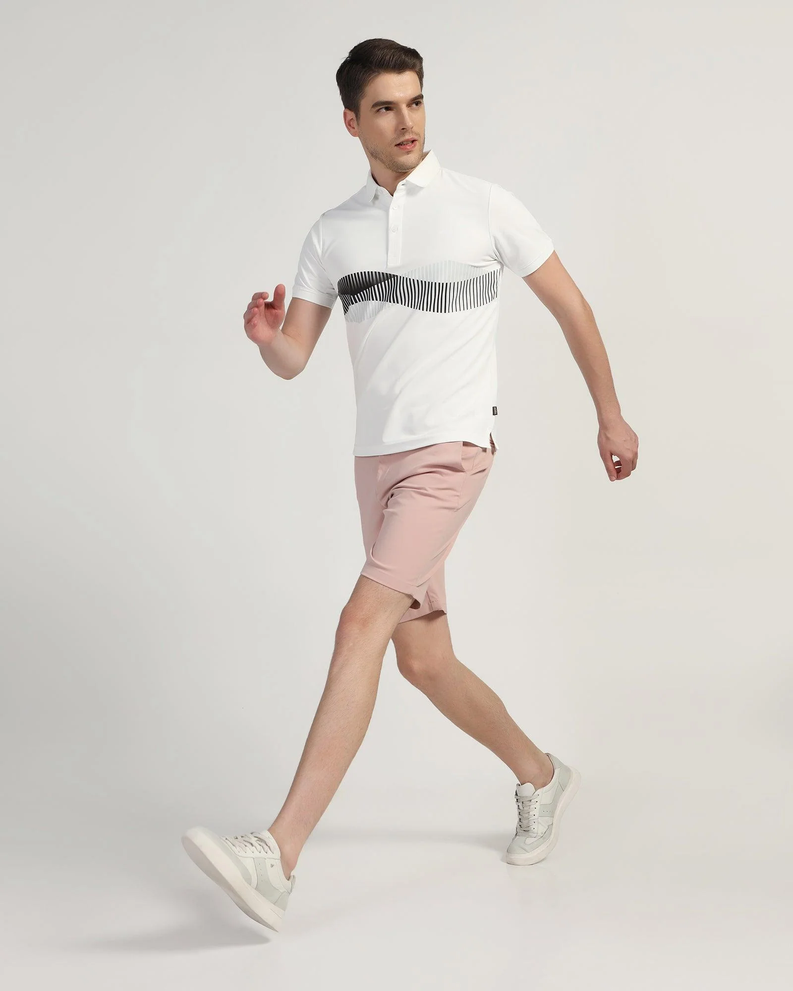 TechPro Casual Dusty Pink Solid Shorts - Serry - Image 6