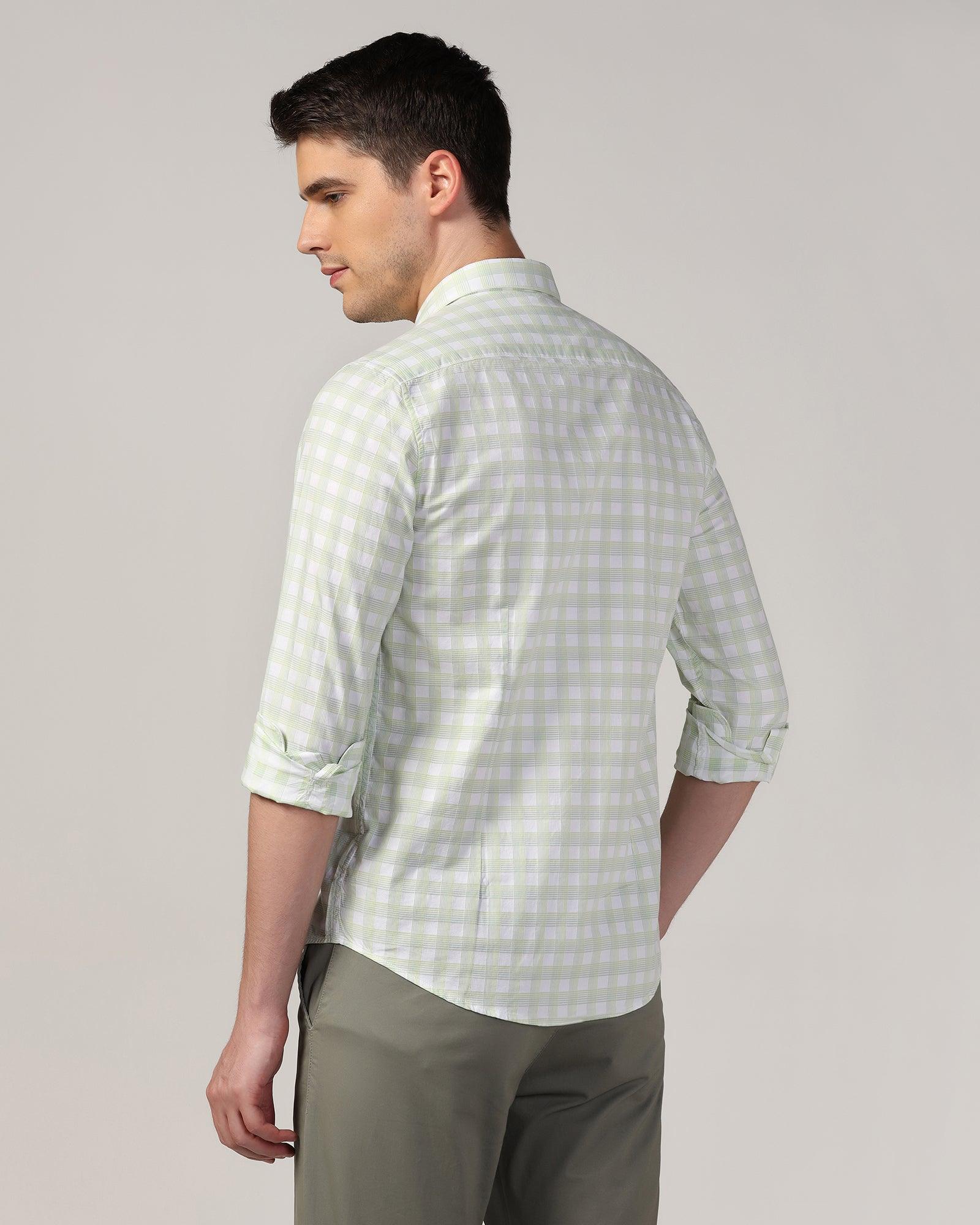 Casual Green Check Shirt - Torin - Image 2