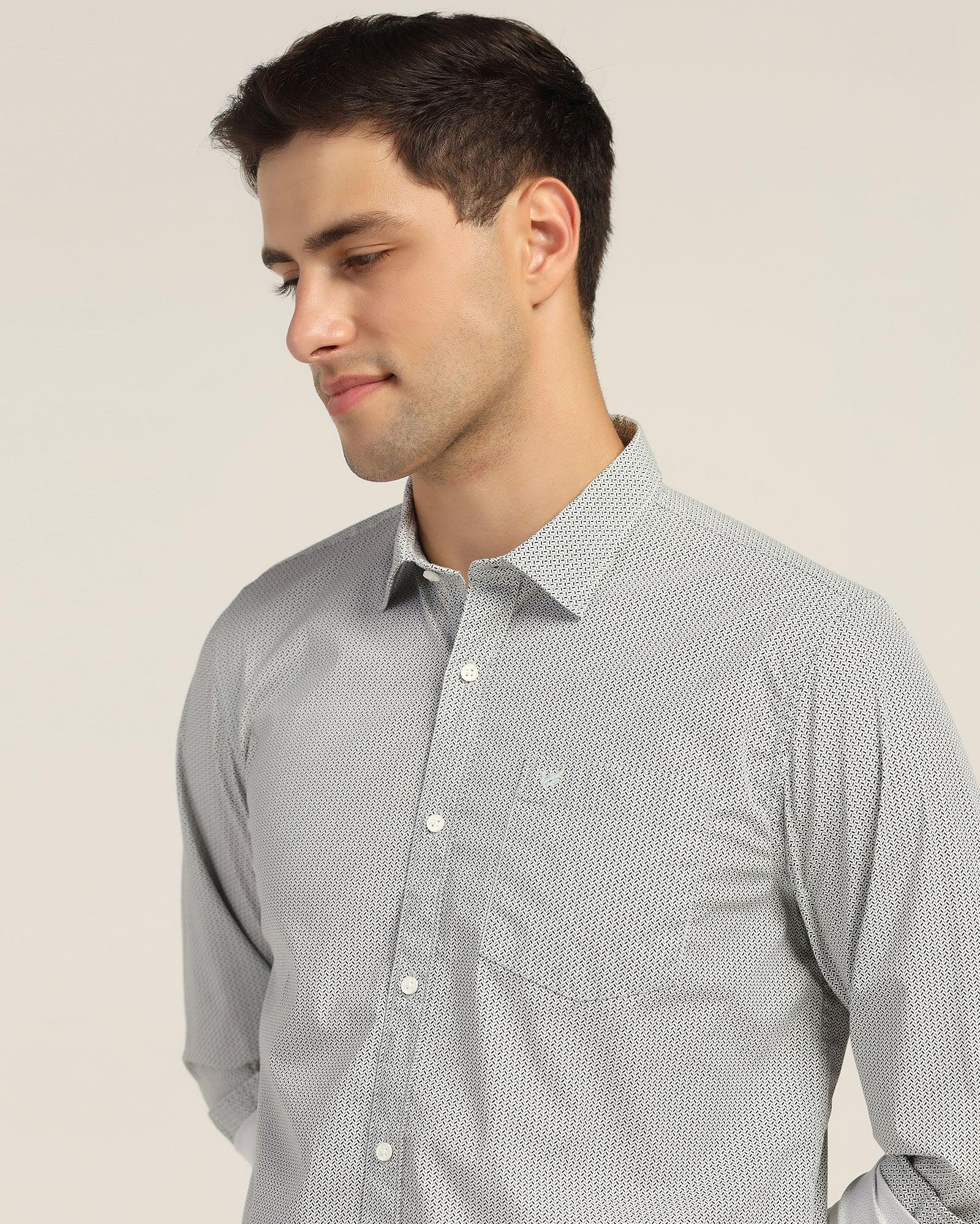 Casual Green Printed Shirt - Ecrin - Image 4