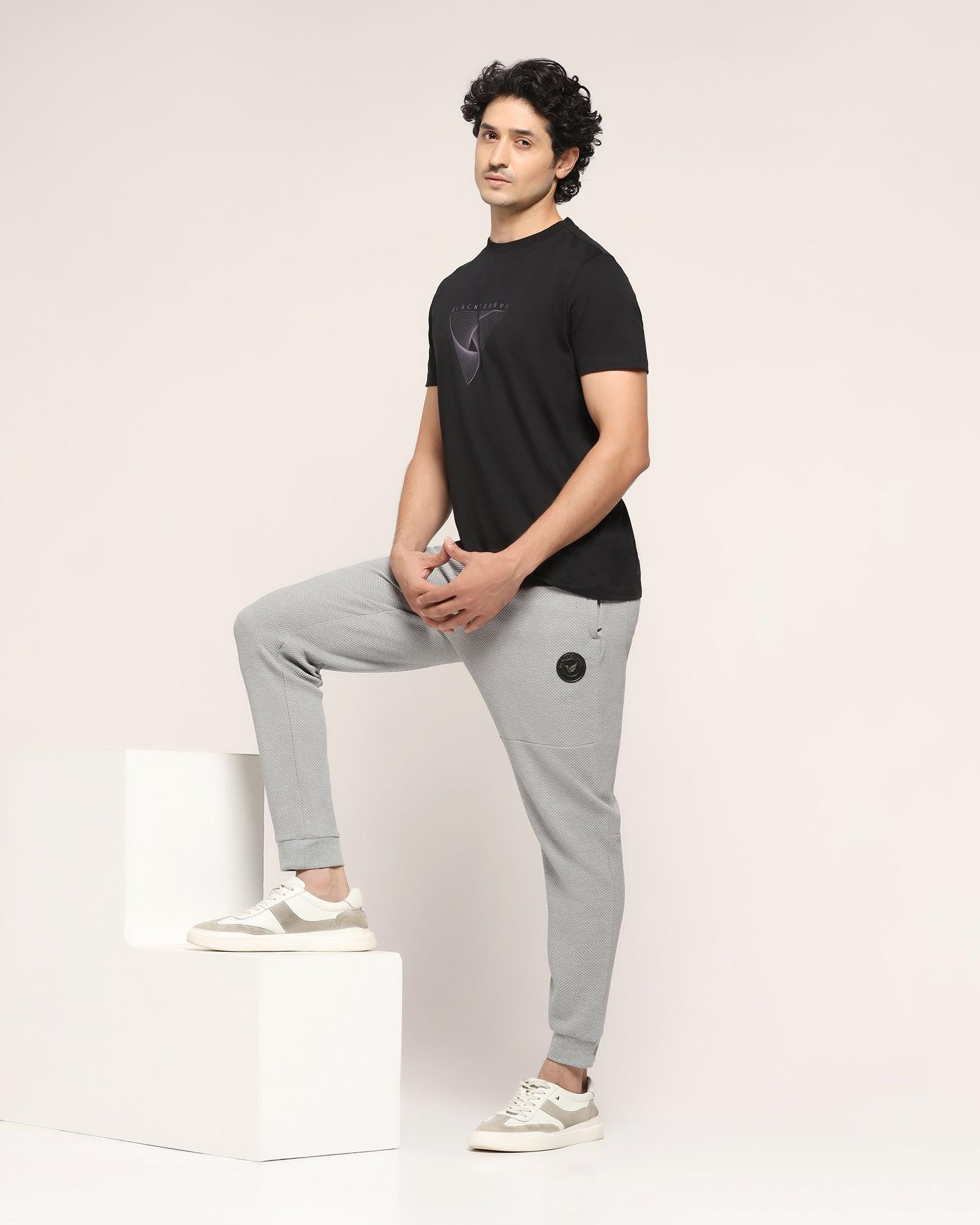 Casual Grey Solid Jogger - Roddy - Image 6