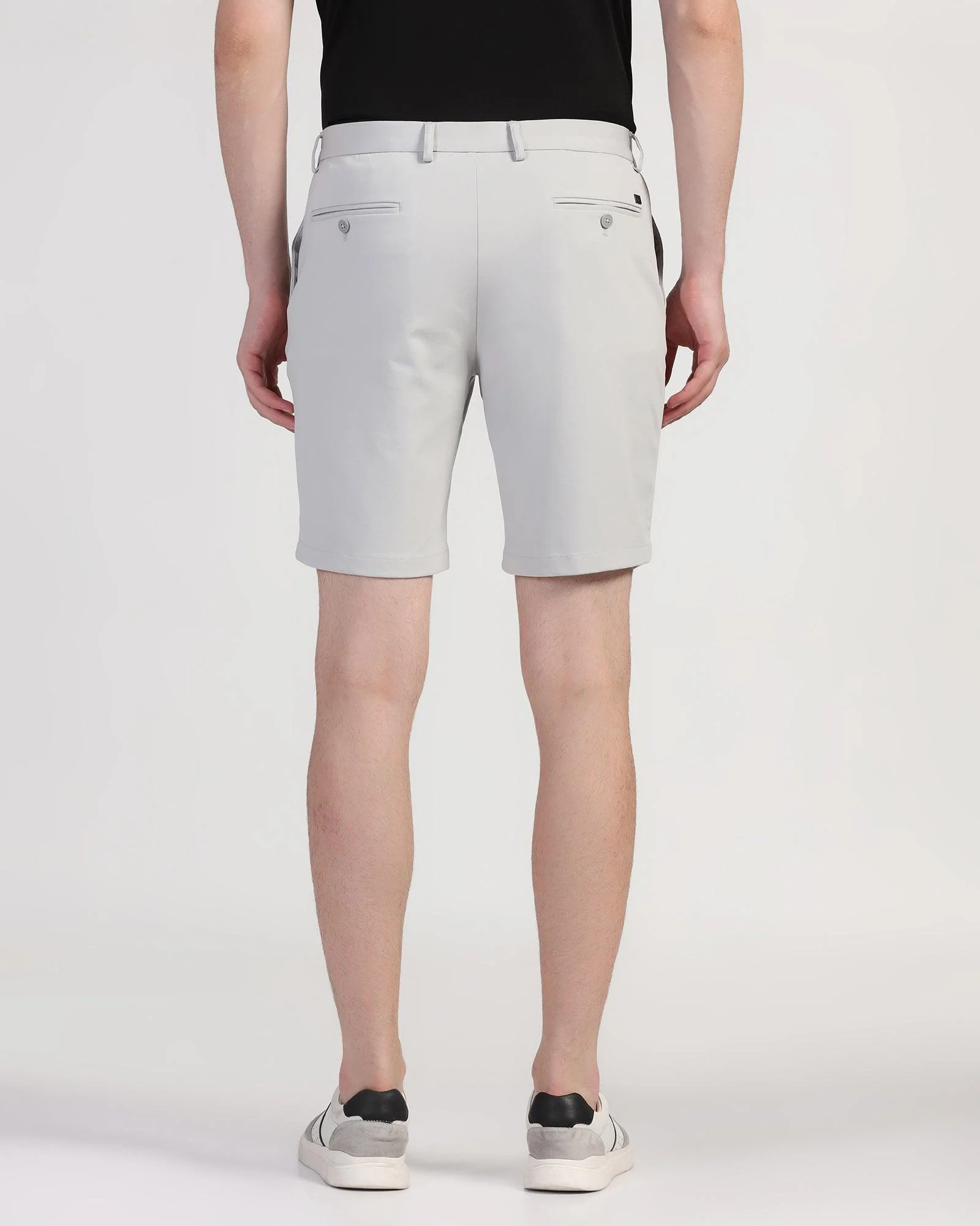 TechPro Casual Grey Solid Shorts - Serry - Image 2