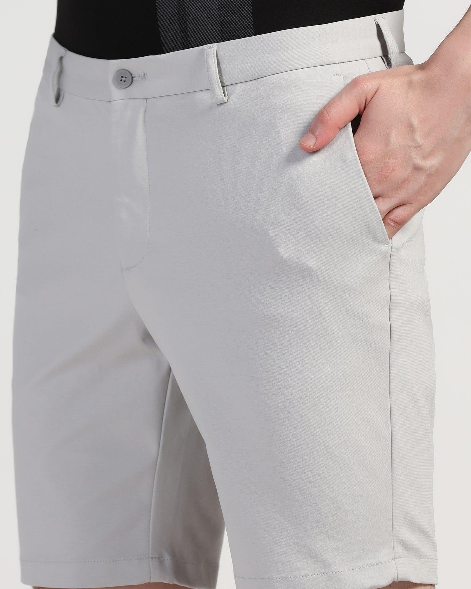TechPro Casual Grey Solid Shorts - Serry - Image 4