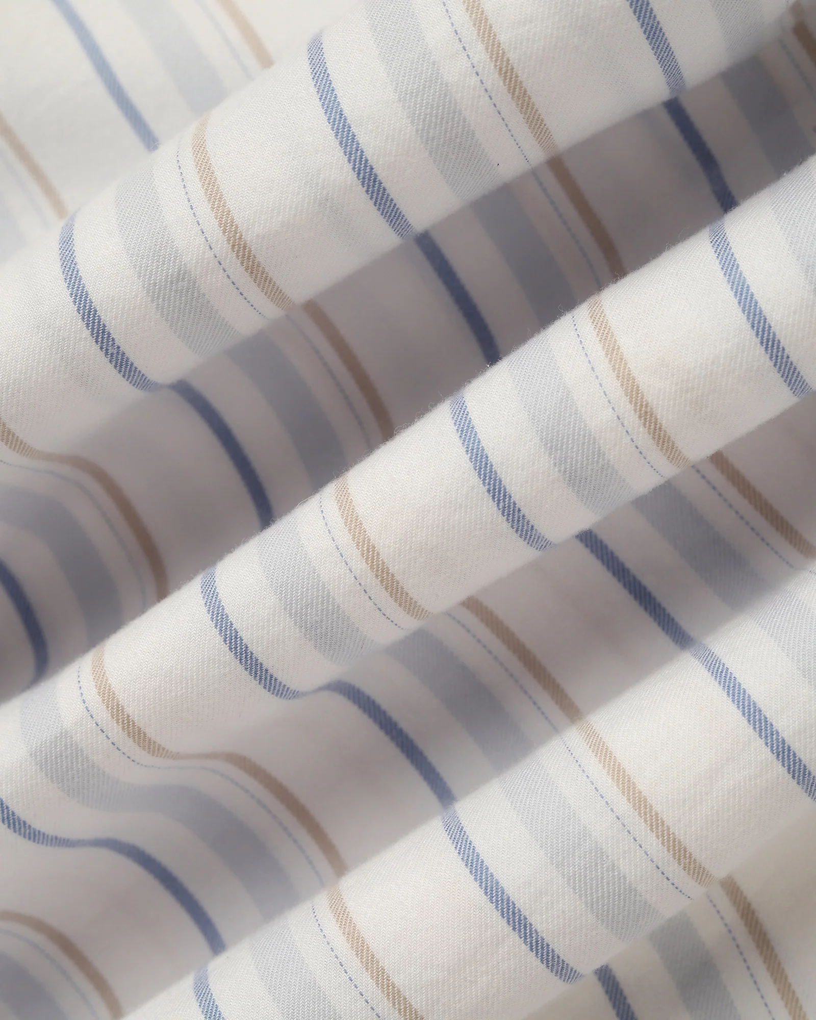 Casual Half Sleeve Blue Stripe Shirt - Masami - Image 6