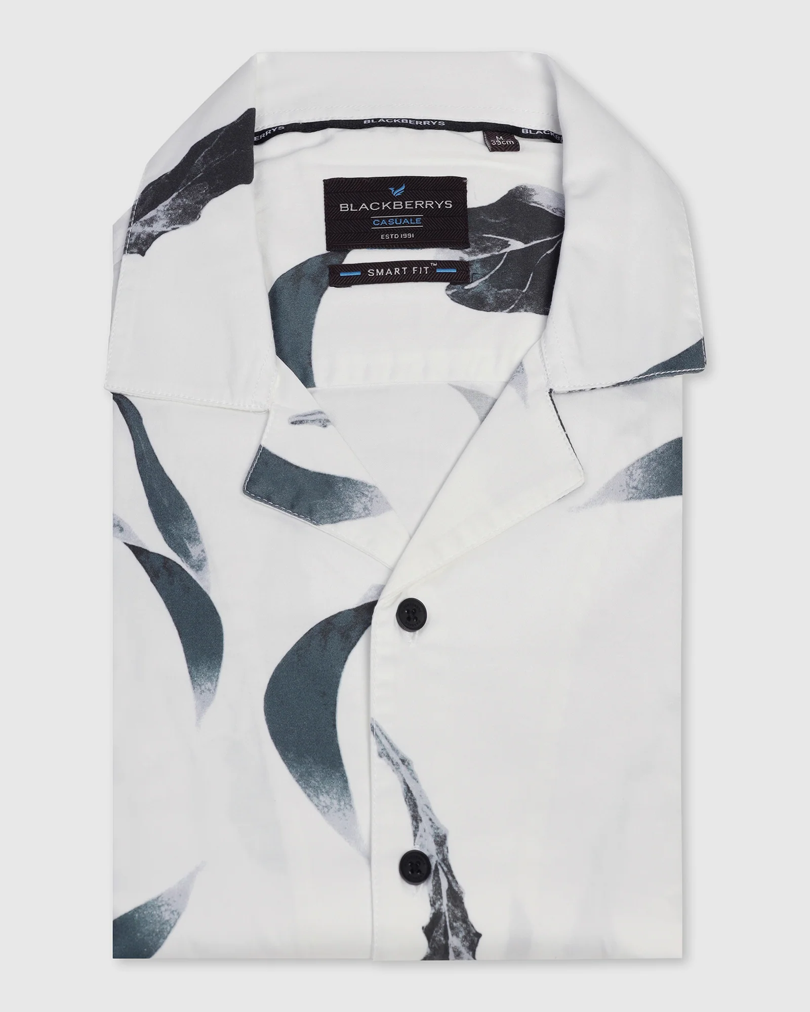 Casual Half Sleeve White Printed Shirt - Rowen - Image 5