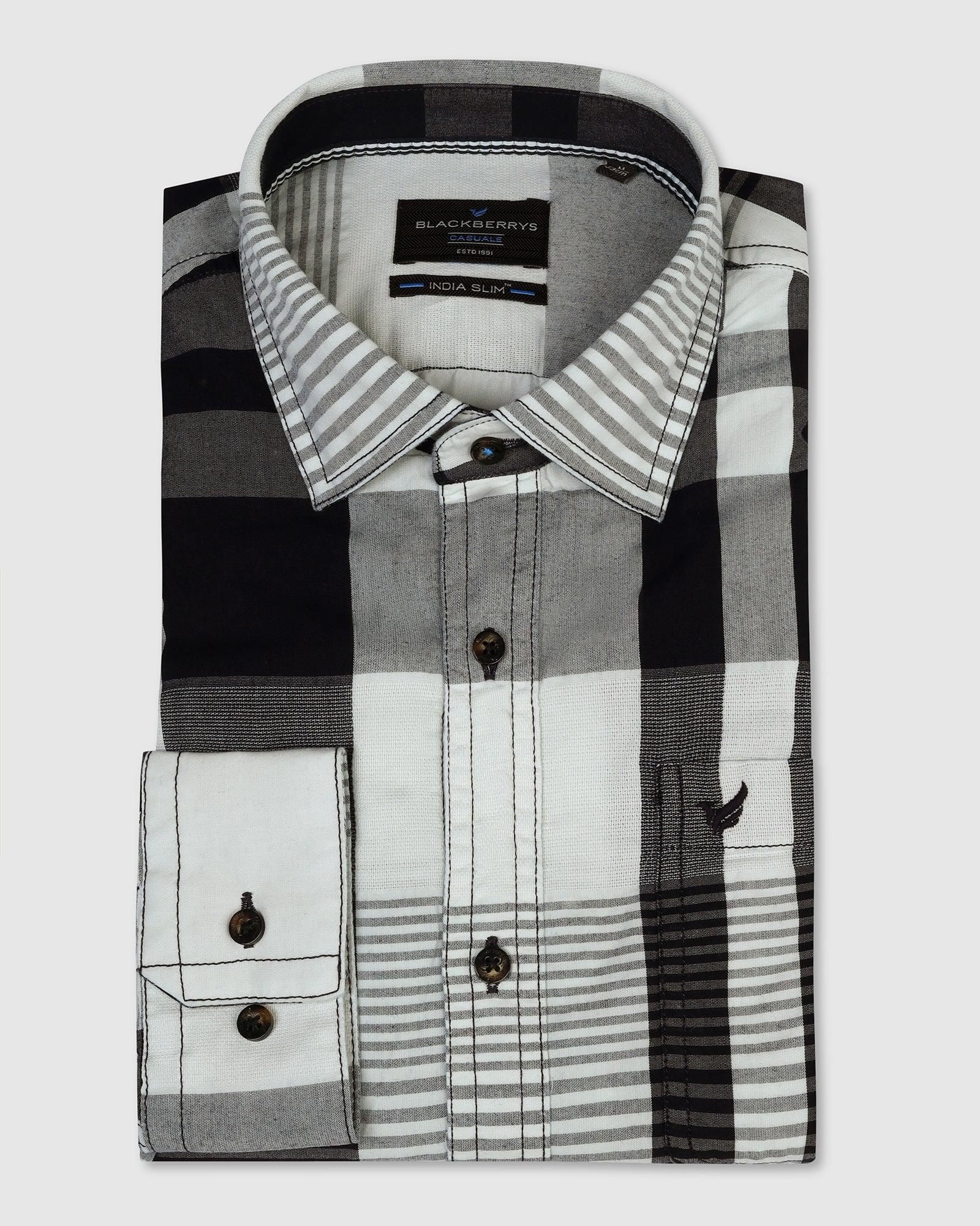 Casual Indigo Check Shirt - Paul - Image 5